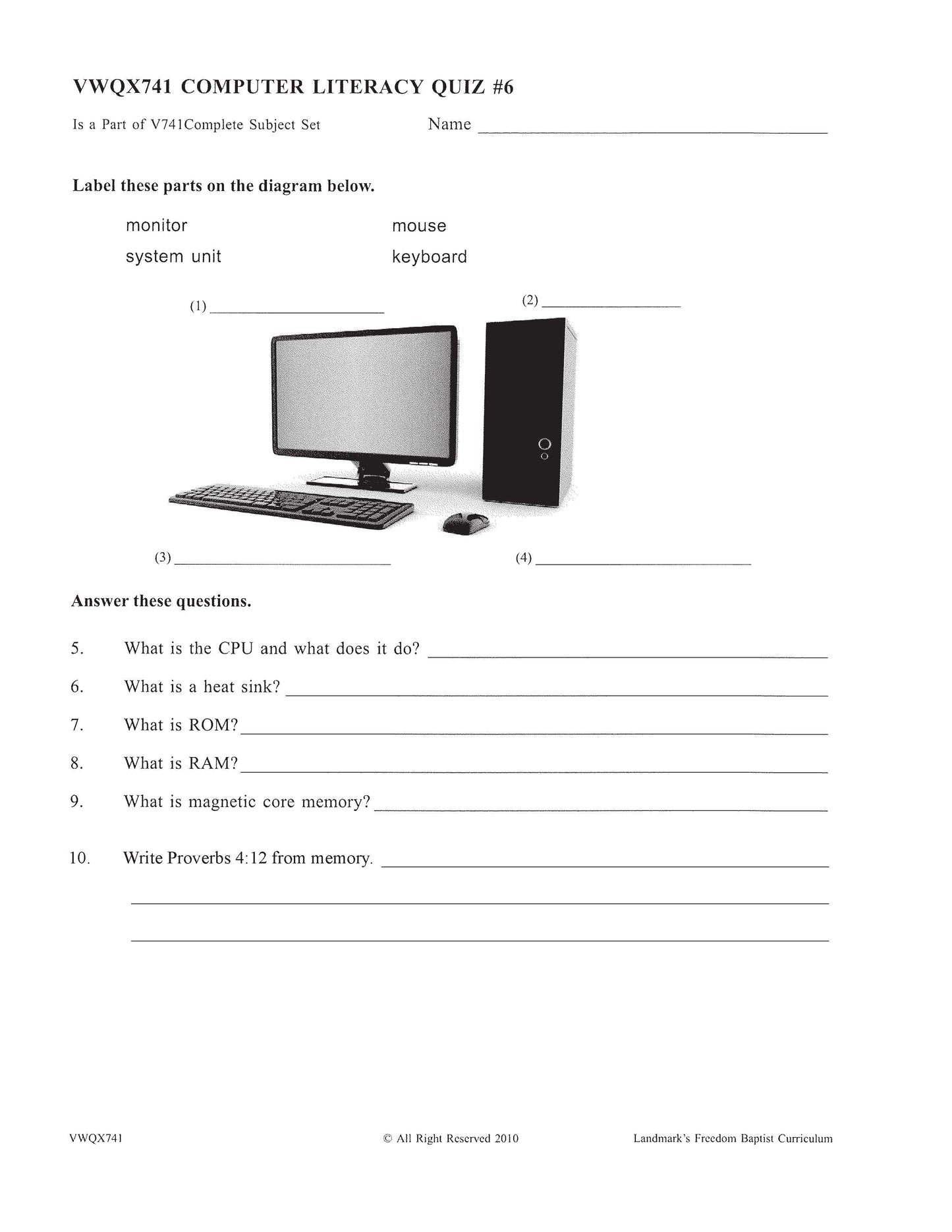 Computer Literacy
