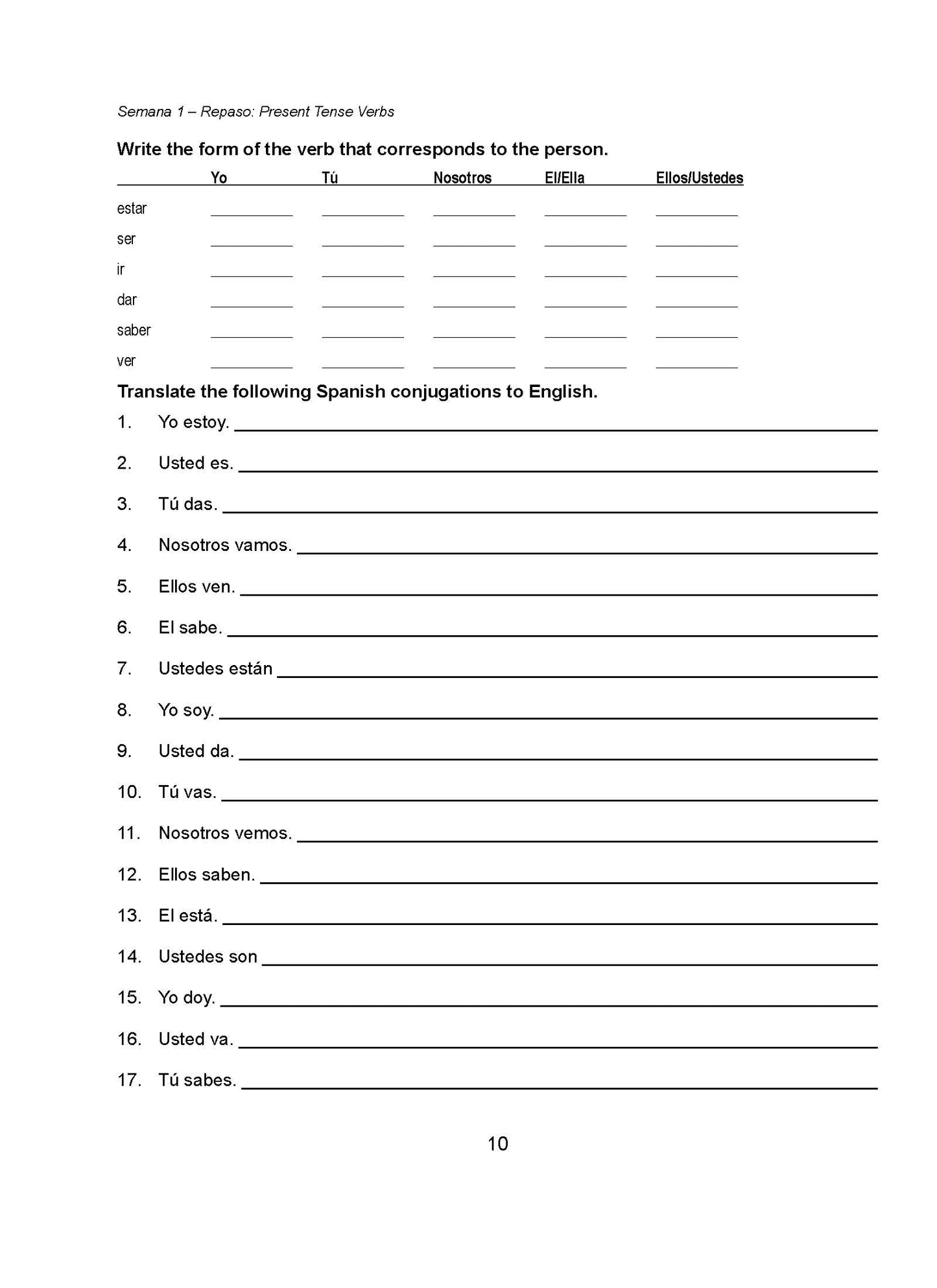 Spanish II