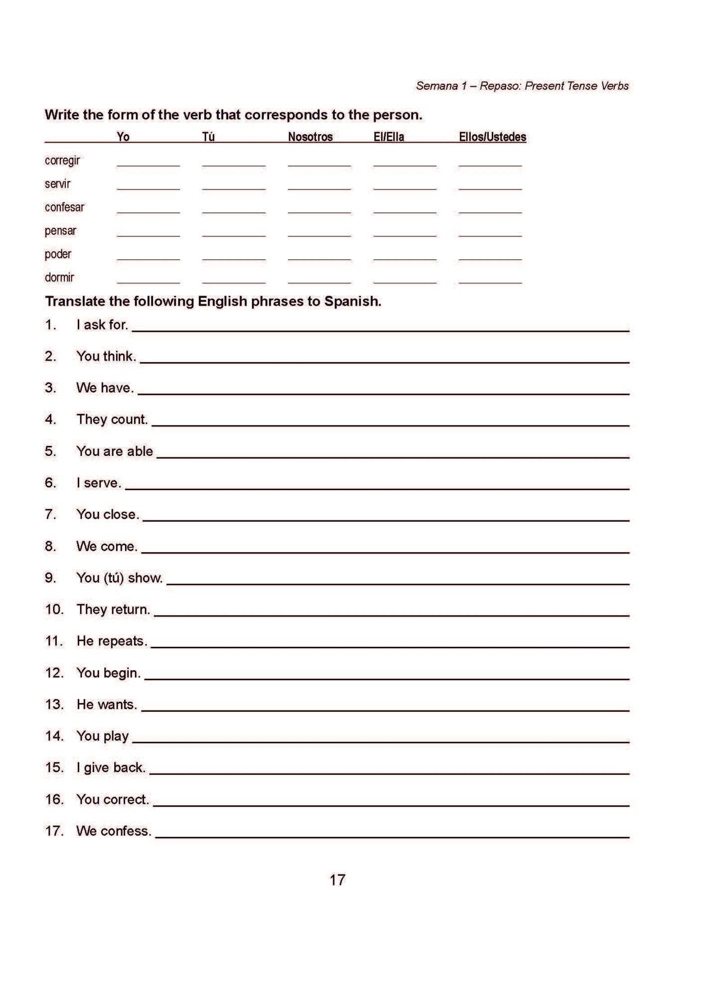 Spanish II