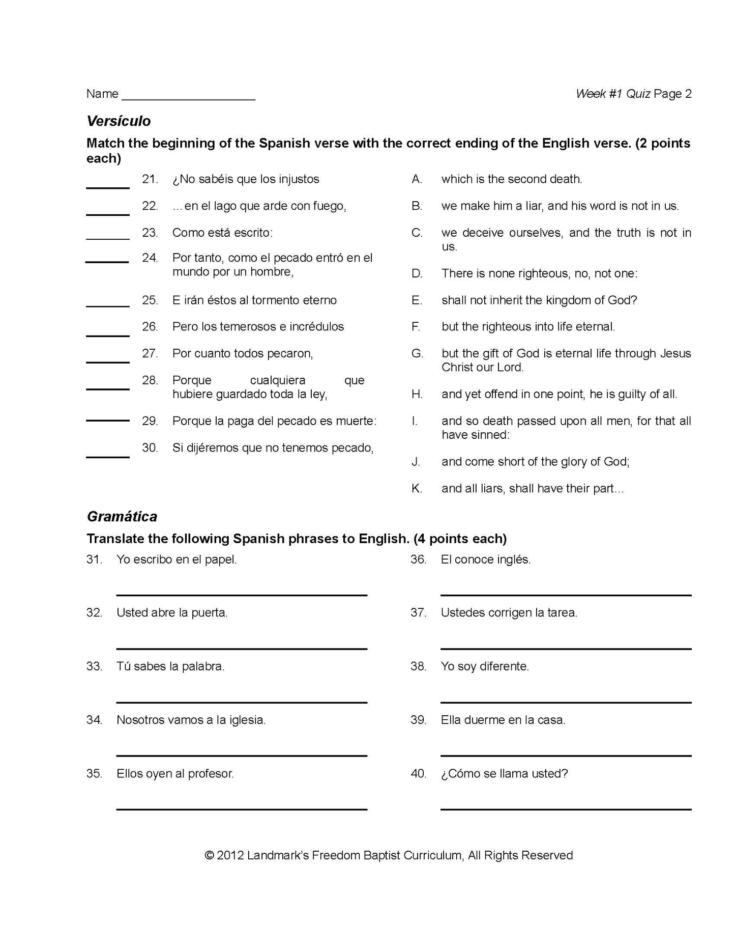 Spanish II