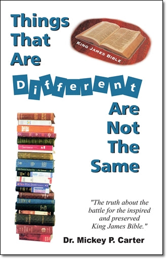Things That Are Different Are Not The Same
