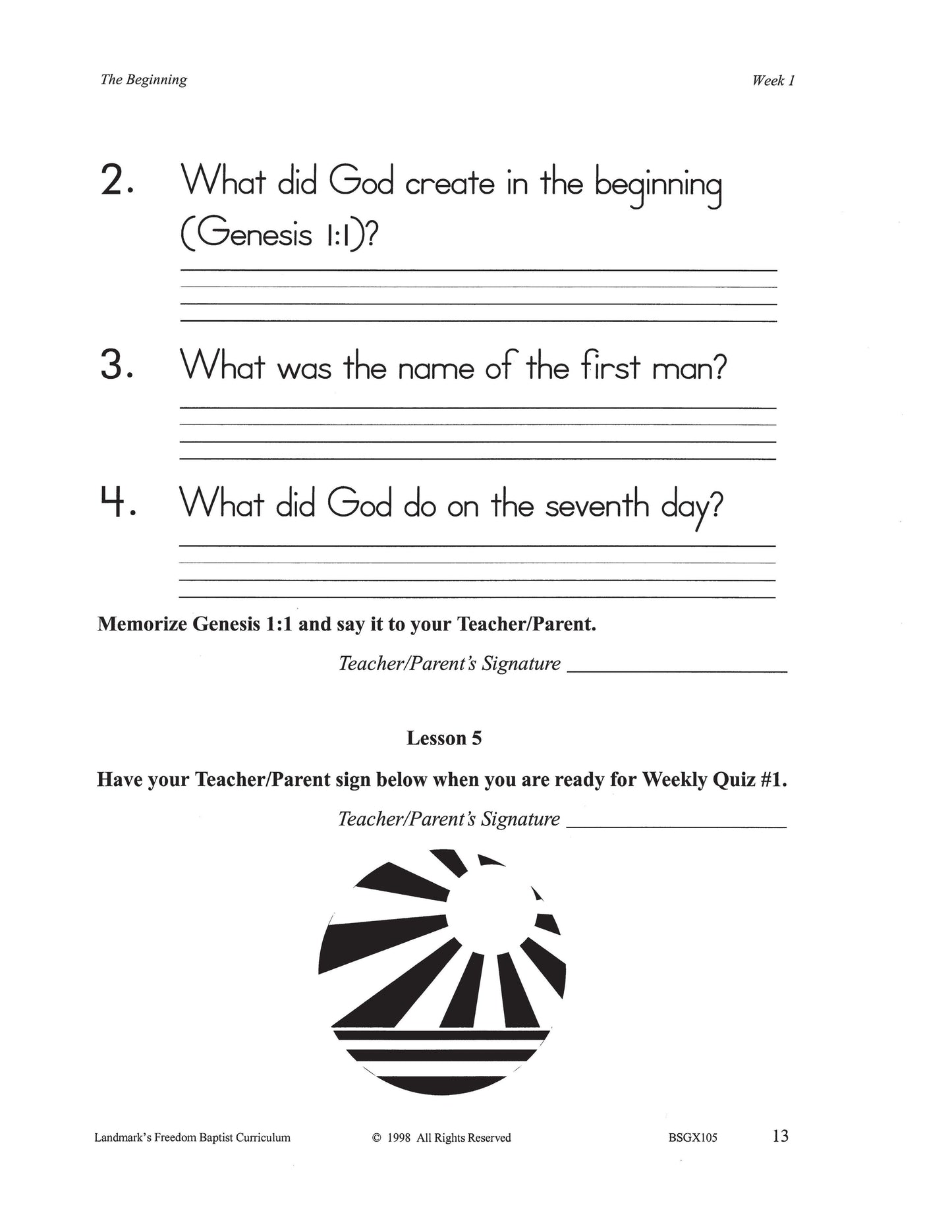 Bible Grade 01 - Old Testament Characters