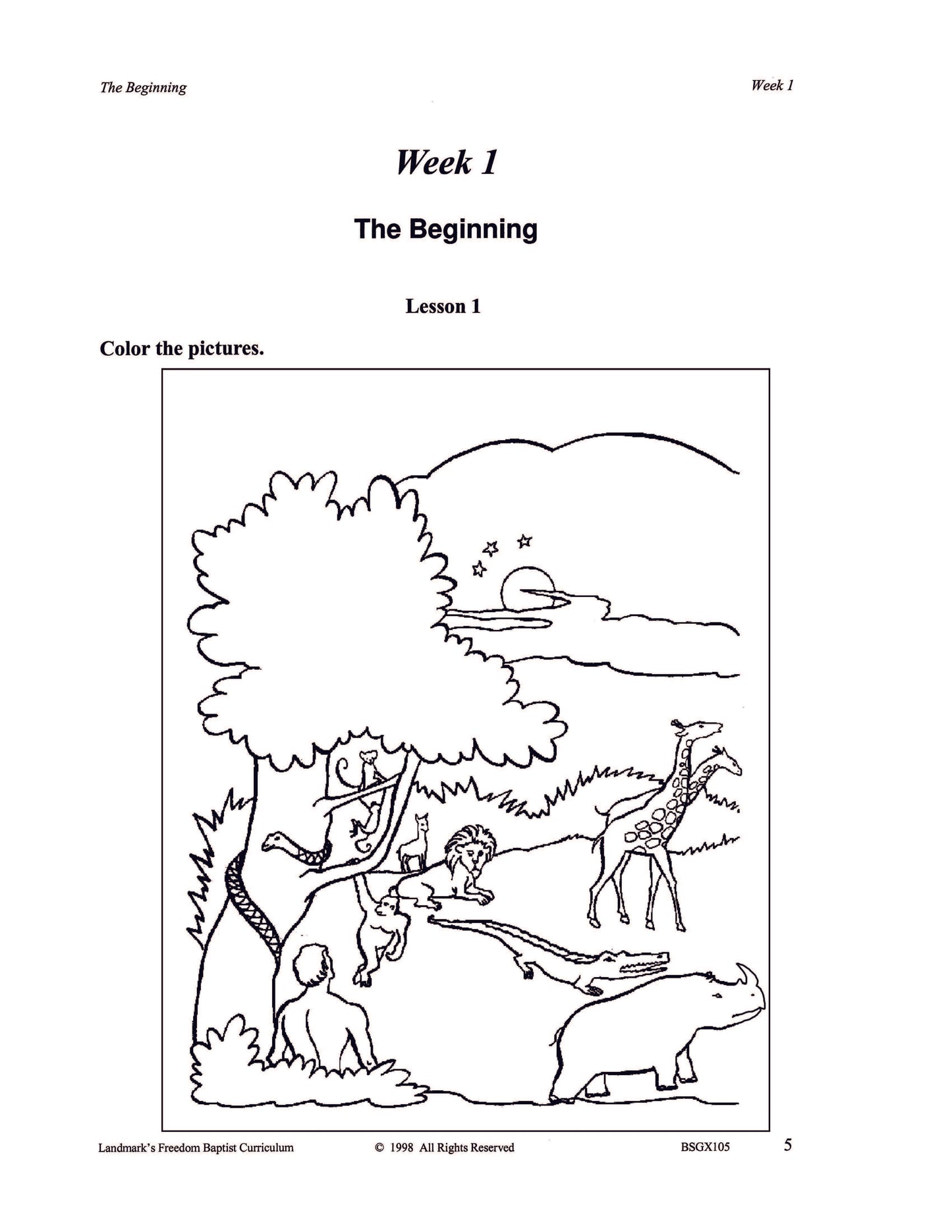 Bible Grade 01 - Old Testament Characters