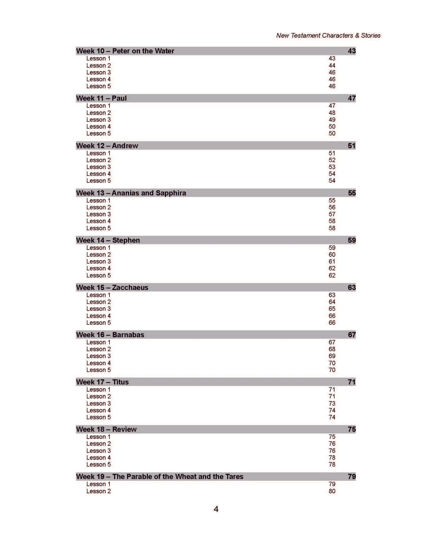 Bible Grade 03 - New Testament Characters
