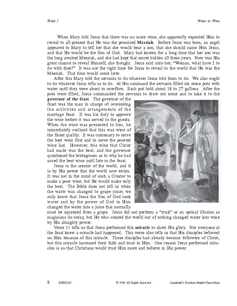 Bible Grade 04 - Miracles of Christ