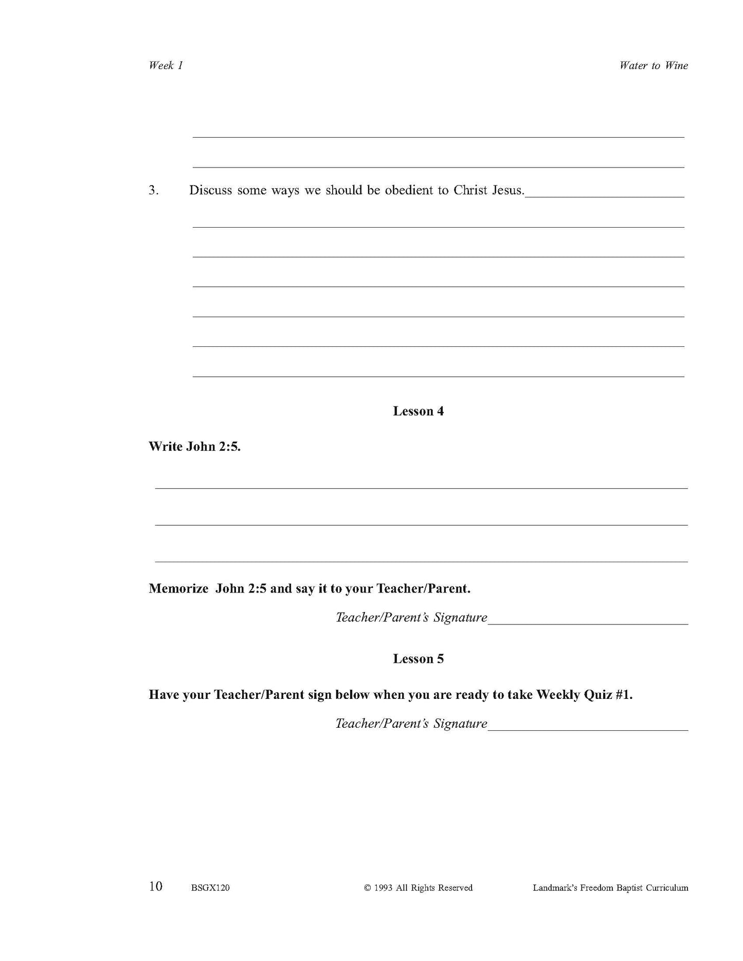 Bible Grade 04 - Miracles of Christ