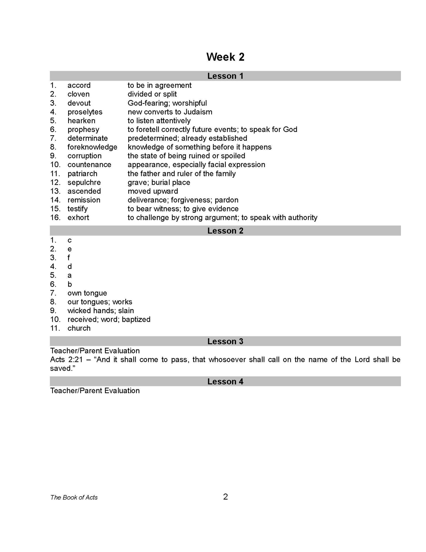 Bible Grade 05 - The Book of Acts