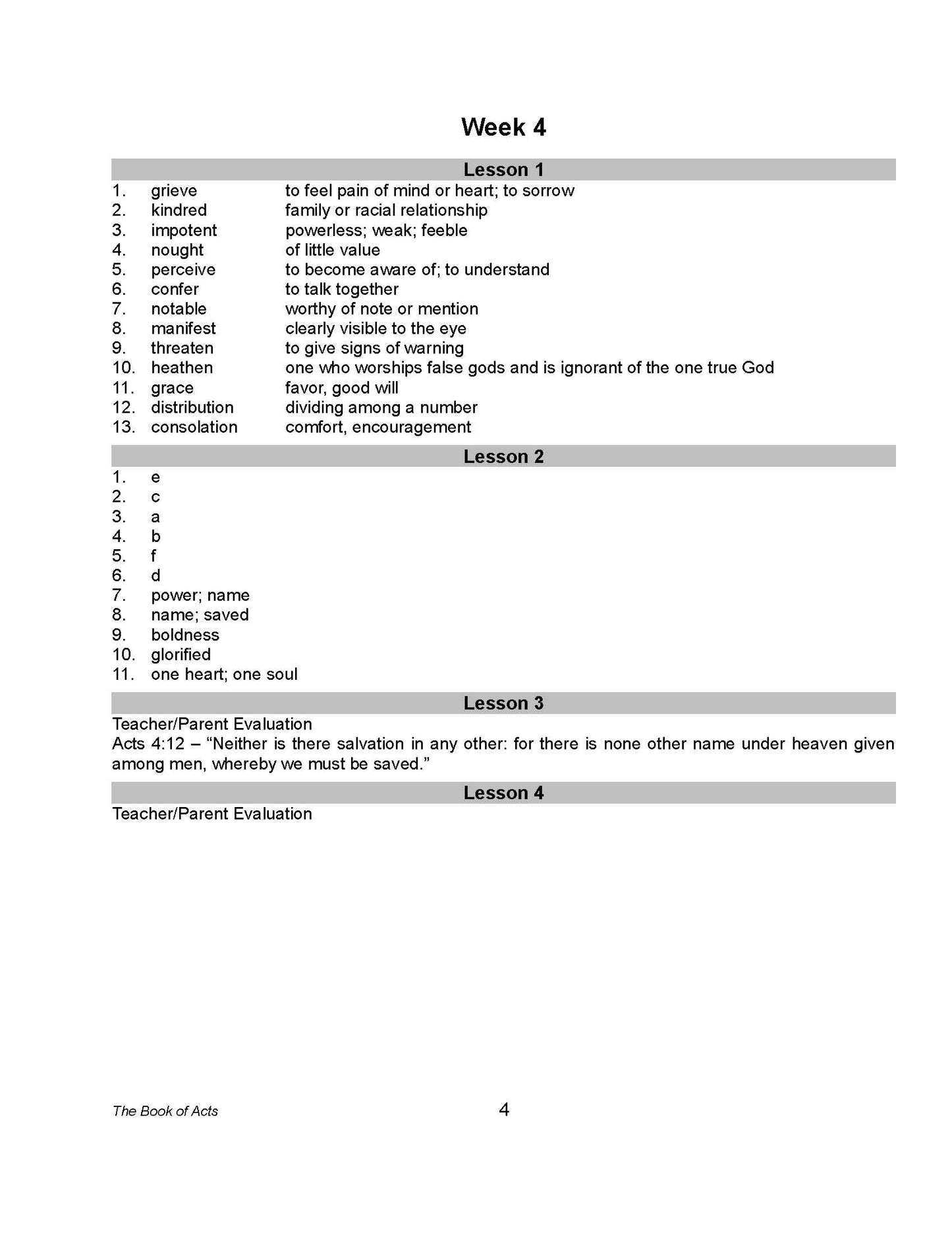 Bible Grade 05 - The Book of Acts