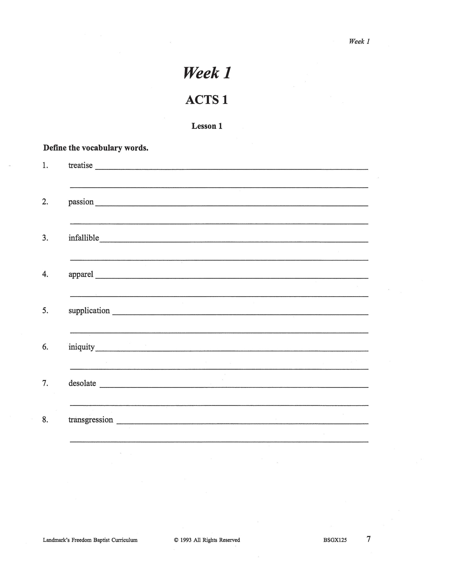 Bible Grade 05 - The Book of Acts