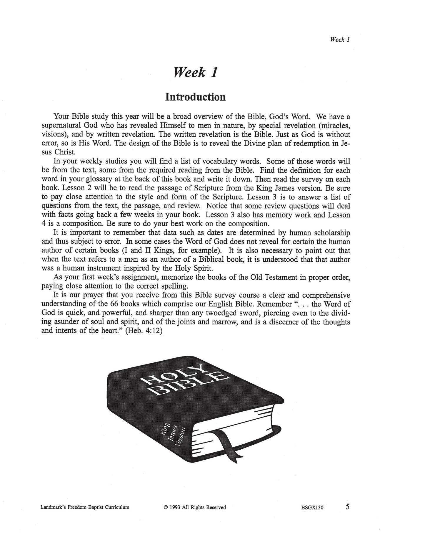 Bible Grade 06 - Bible Survey - Book by Book