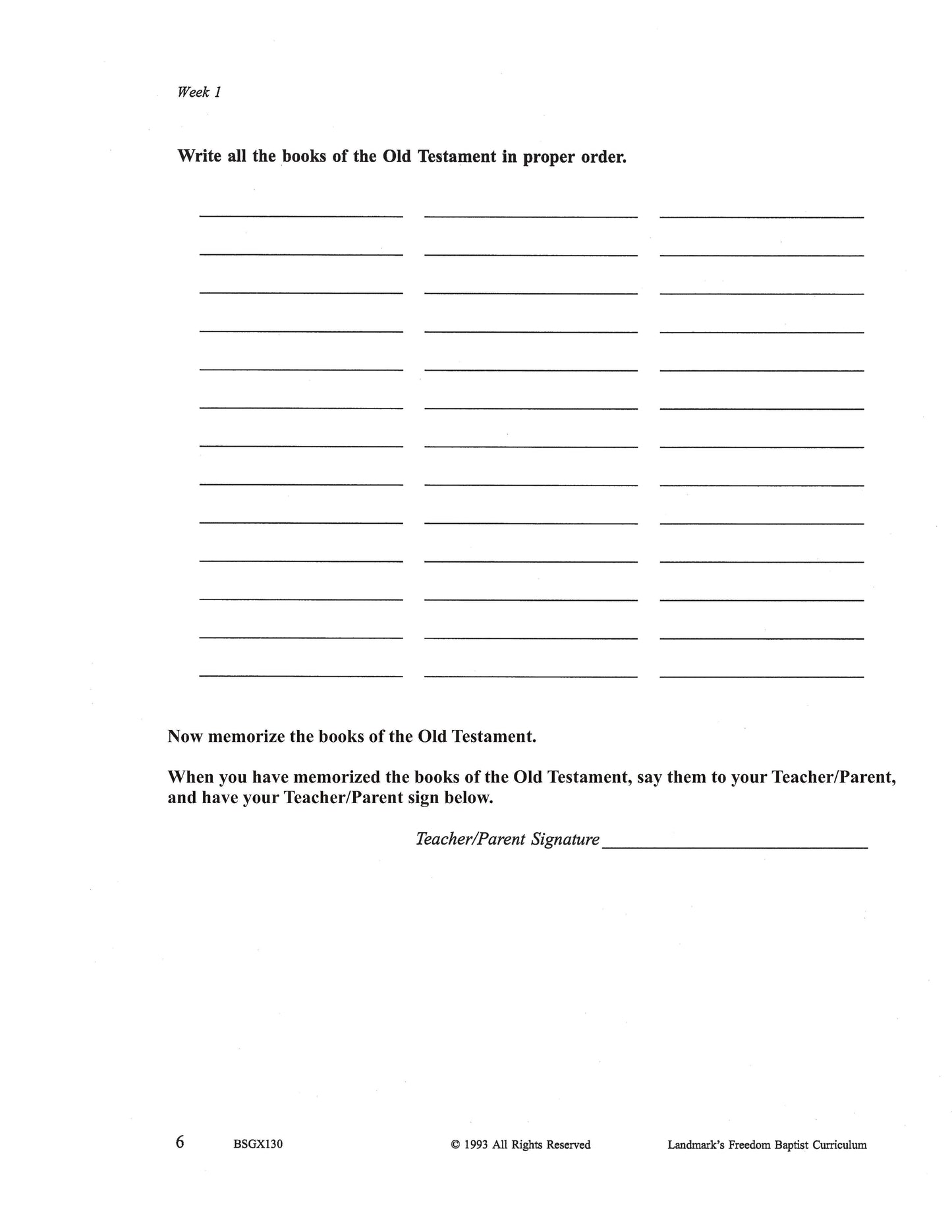 Bible Grade 06 - Bible Survey - Book by Book
