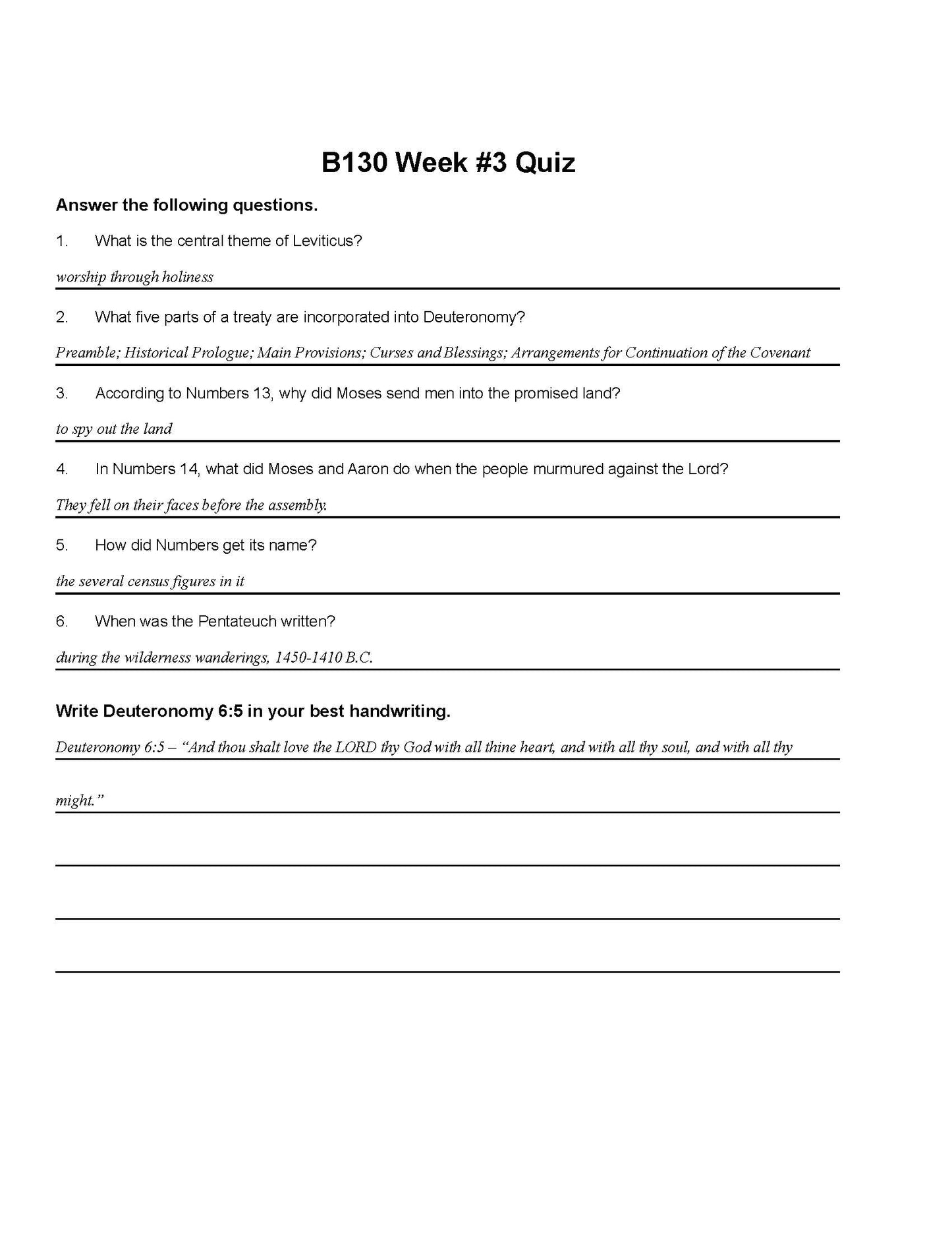Bible Grade 06 - Bible Survey - Book by Book