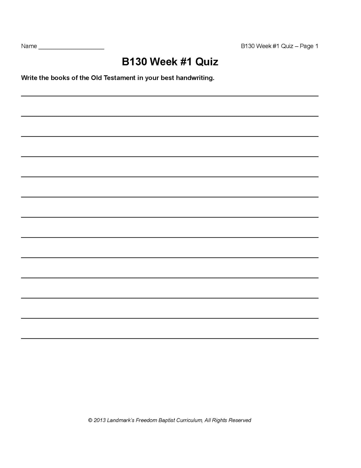 Bible Grade 06 - Bible Survey - Book by Book