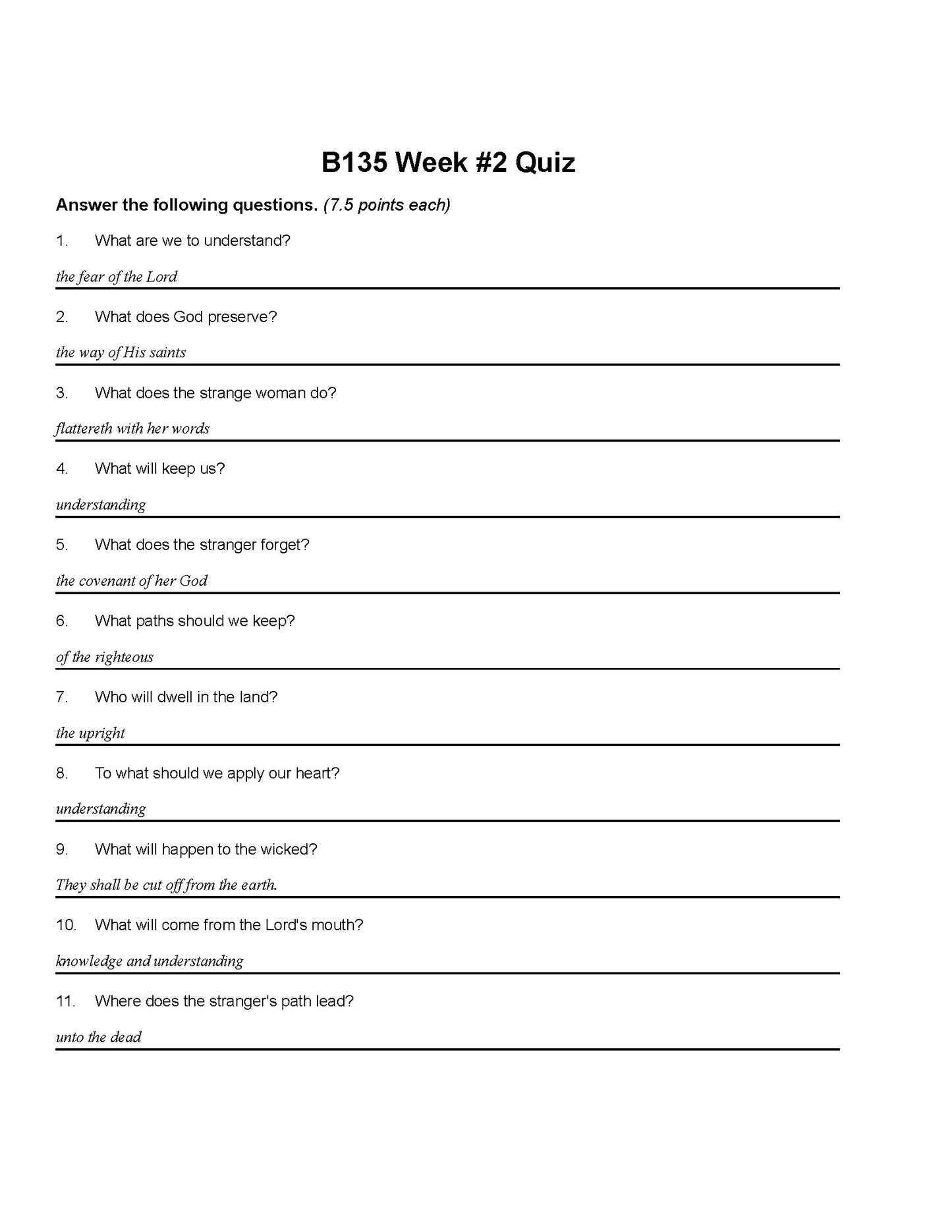 Bible Grade 07 - Book of Proverbs