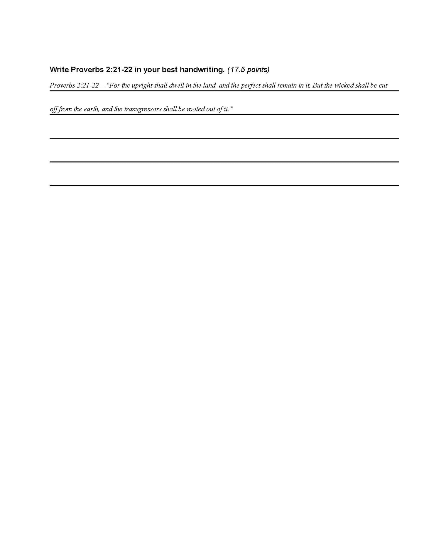 Bible Grade 07 - Book of Proverbs