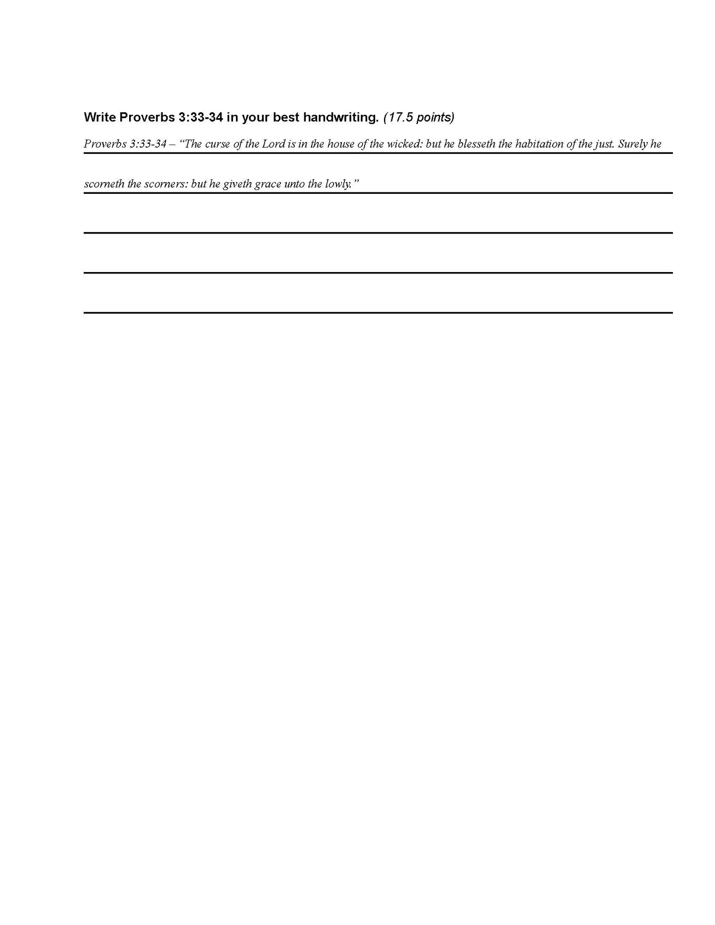 Bible Grade 07 - Book of Proverbs