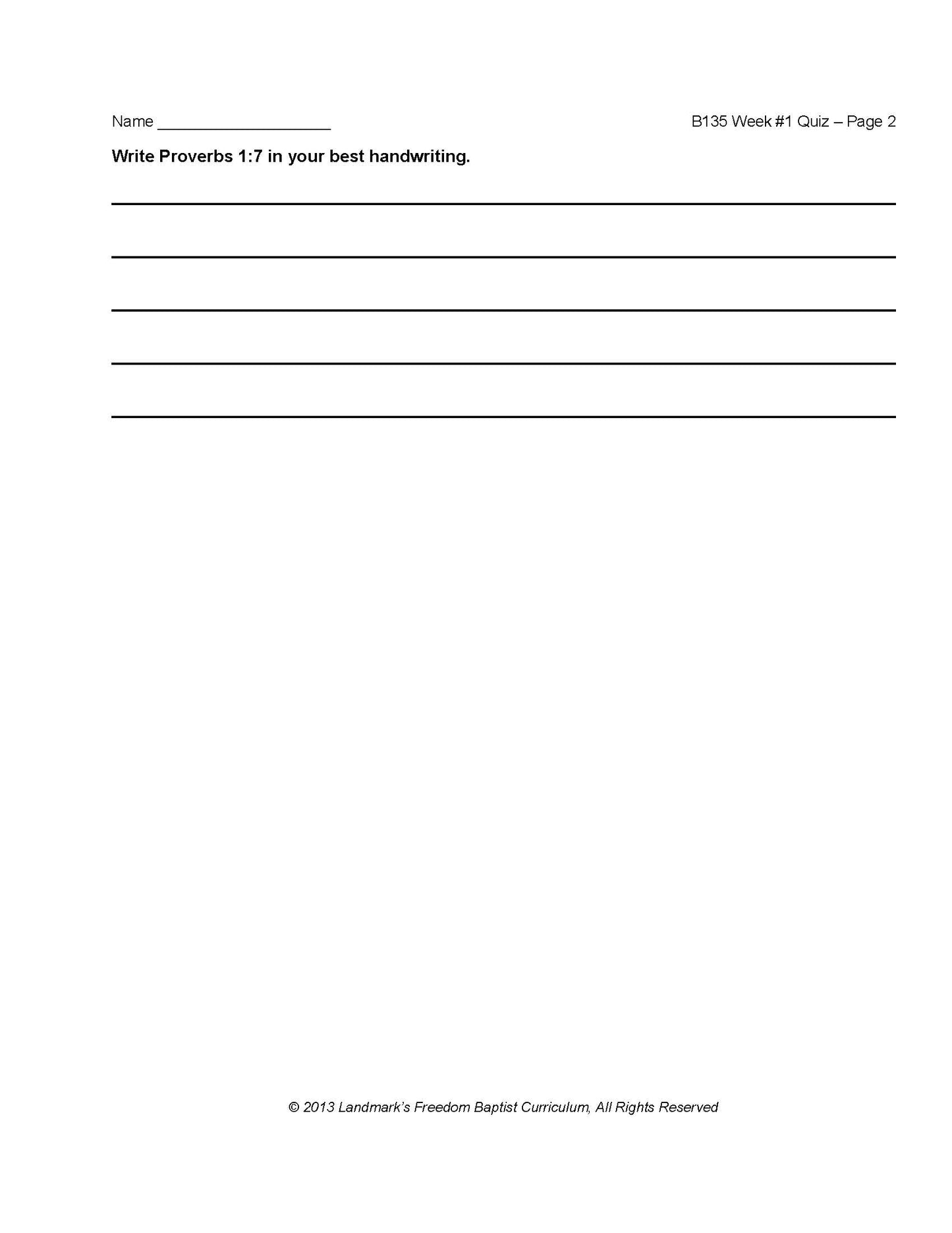 Bible Grade 07 - Book of Proverbs