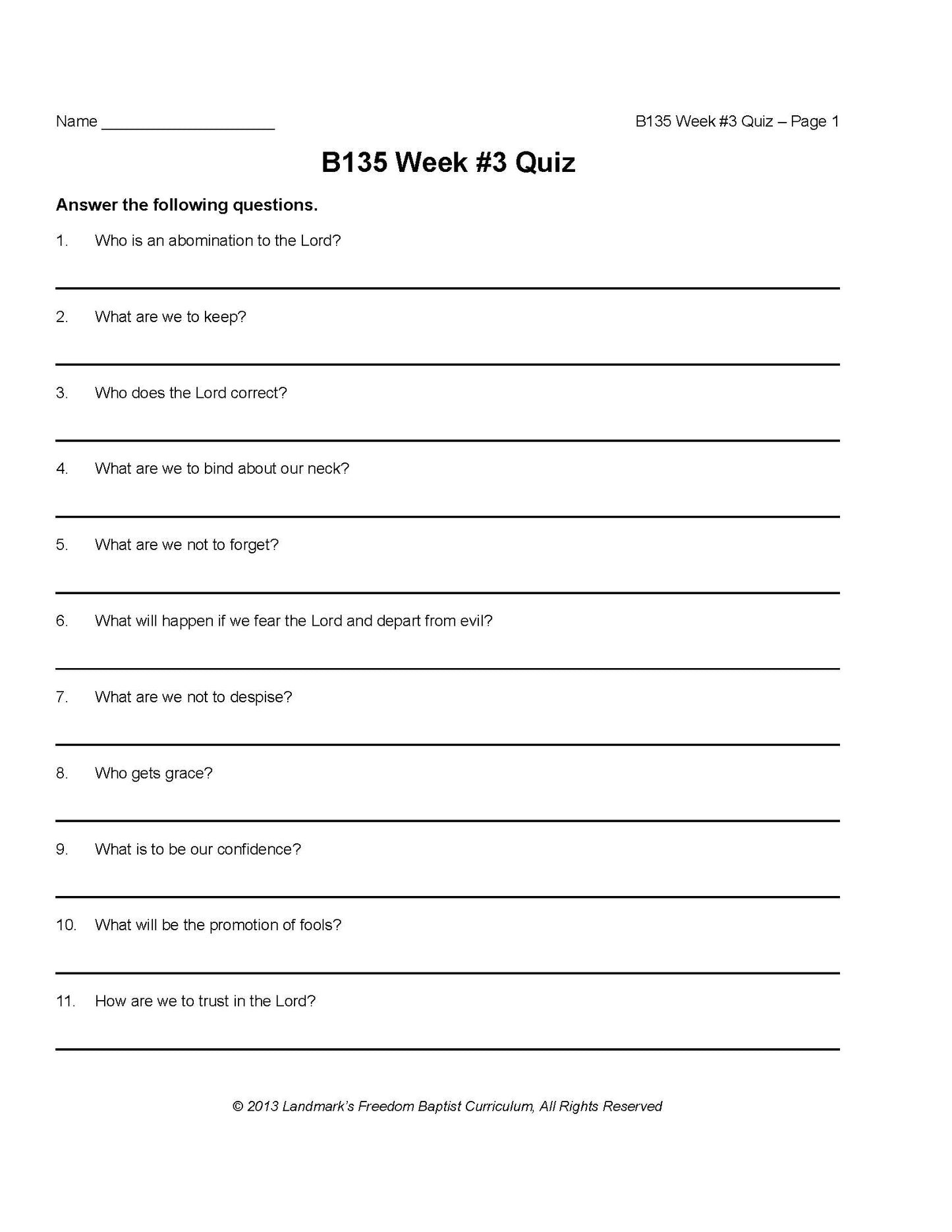 Bible Grade 07 - Book of Proverbs