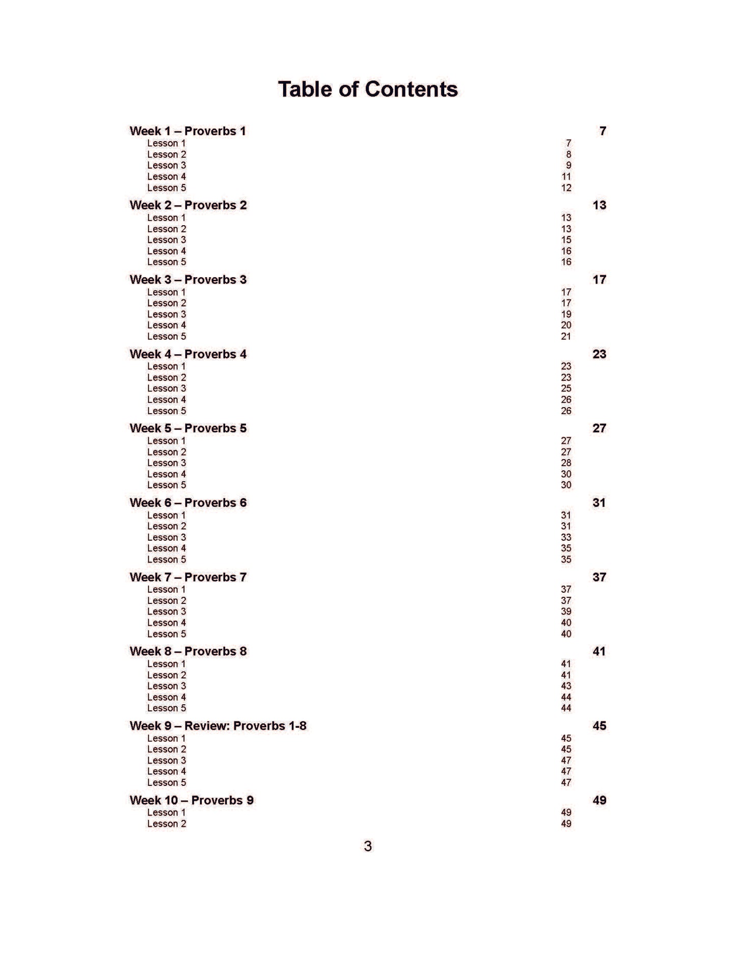 Bible Grade 07 - Book of Proverbs