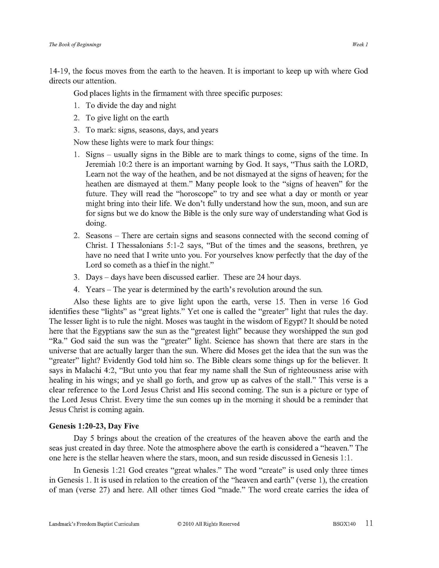 Bible Grade 08 - The Book of Genesis