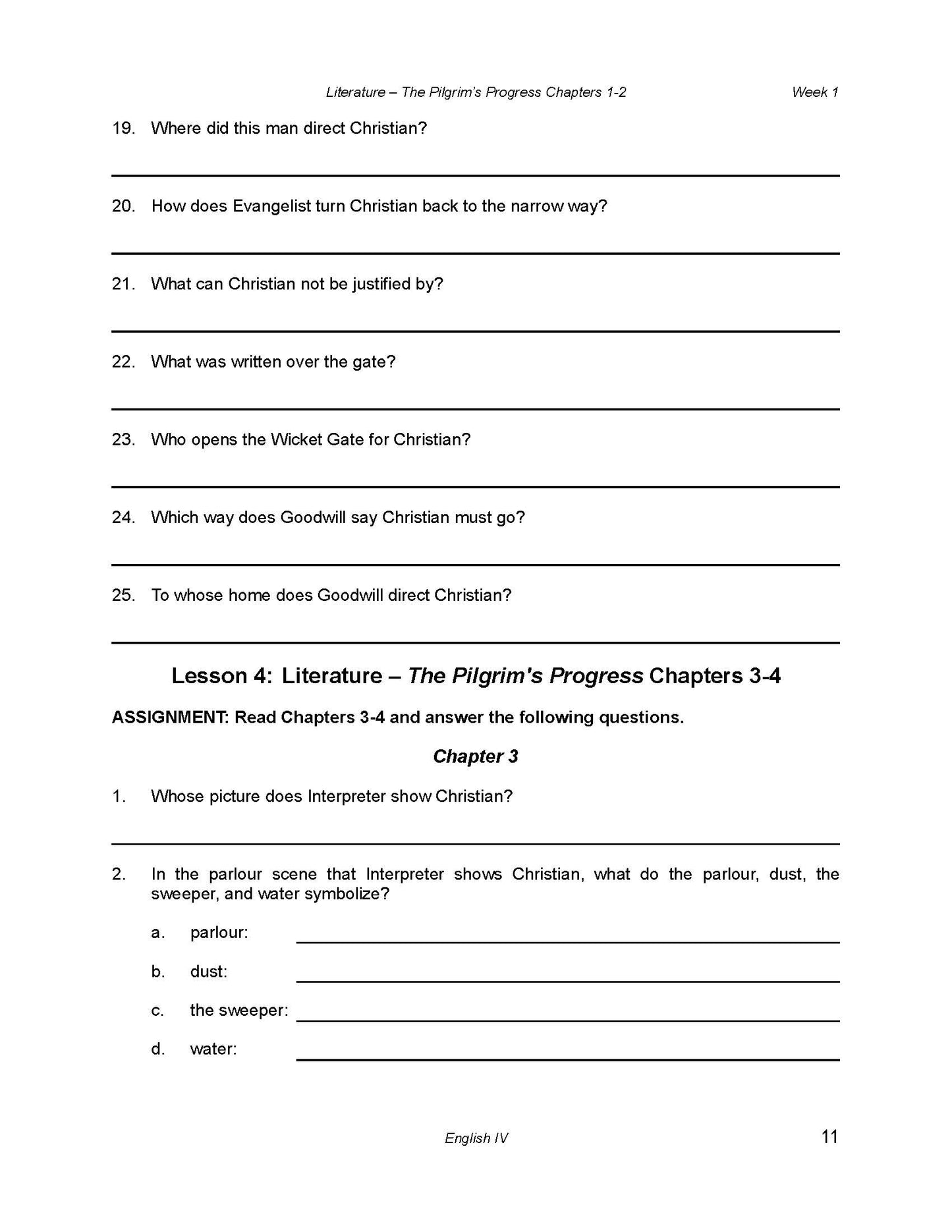 English Grade 12 - English Grammar and Composition IV