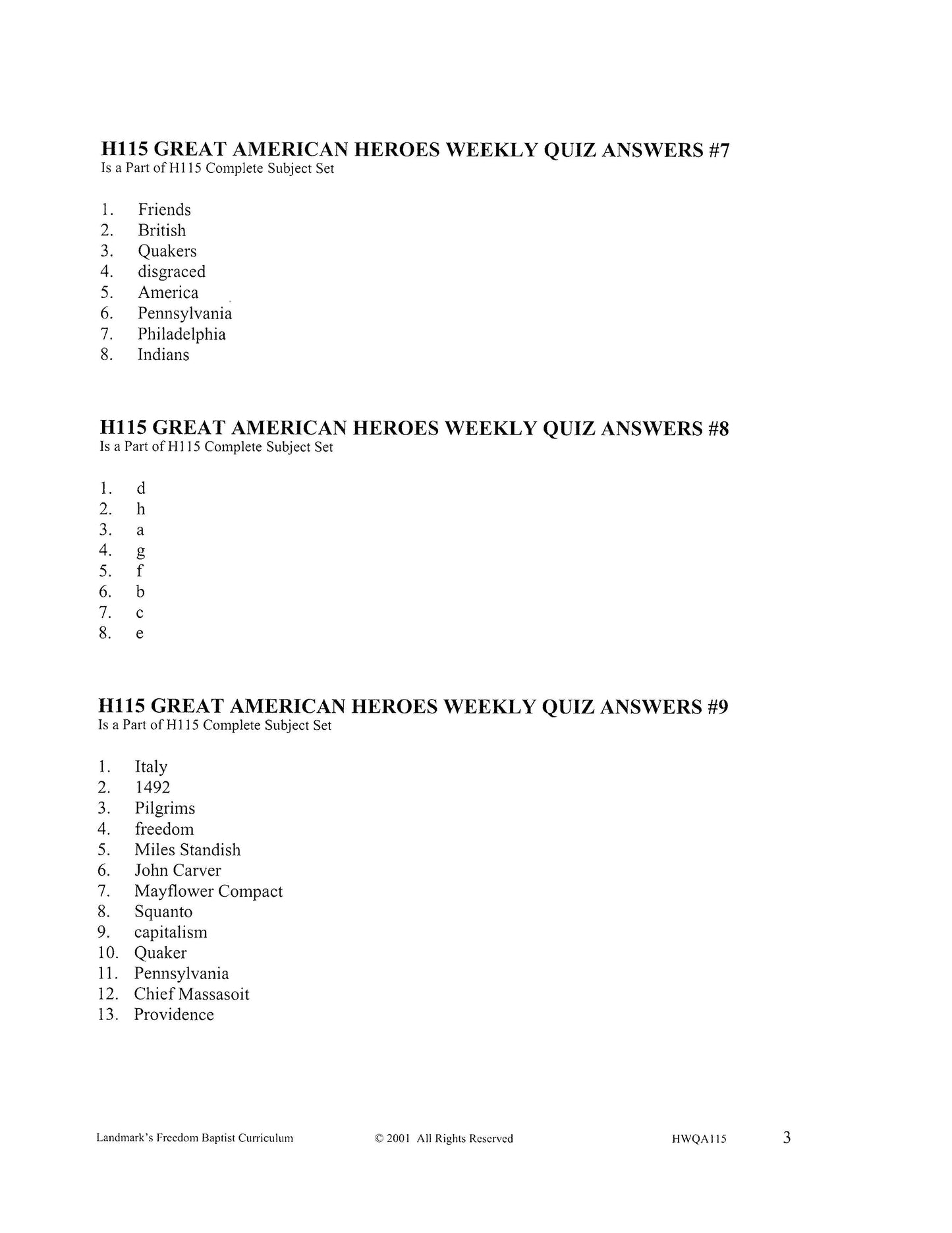 History Grade 03 - Great American Heroes