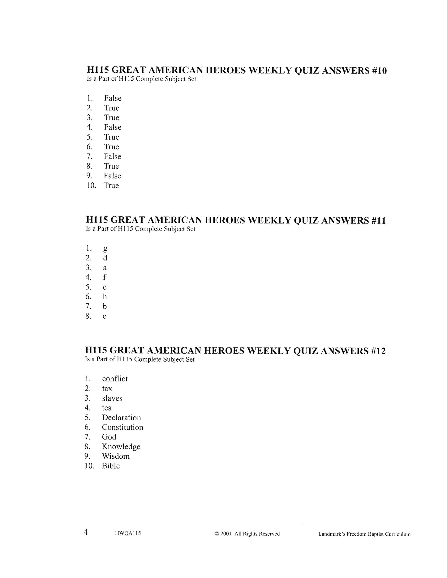History Grade 03 - Great American Heroes