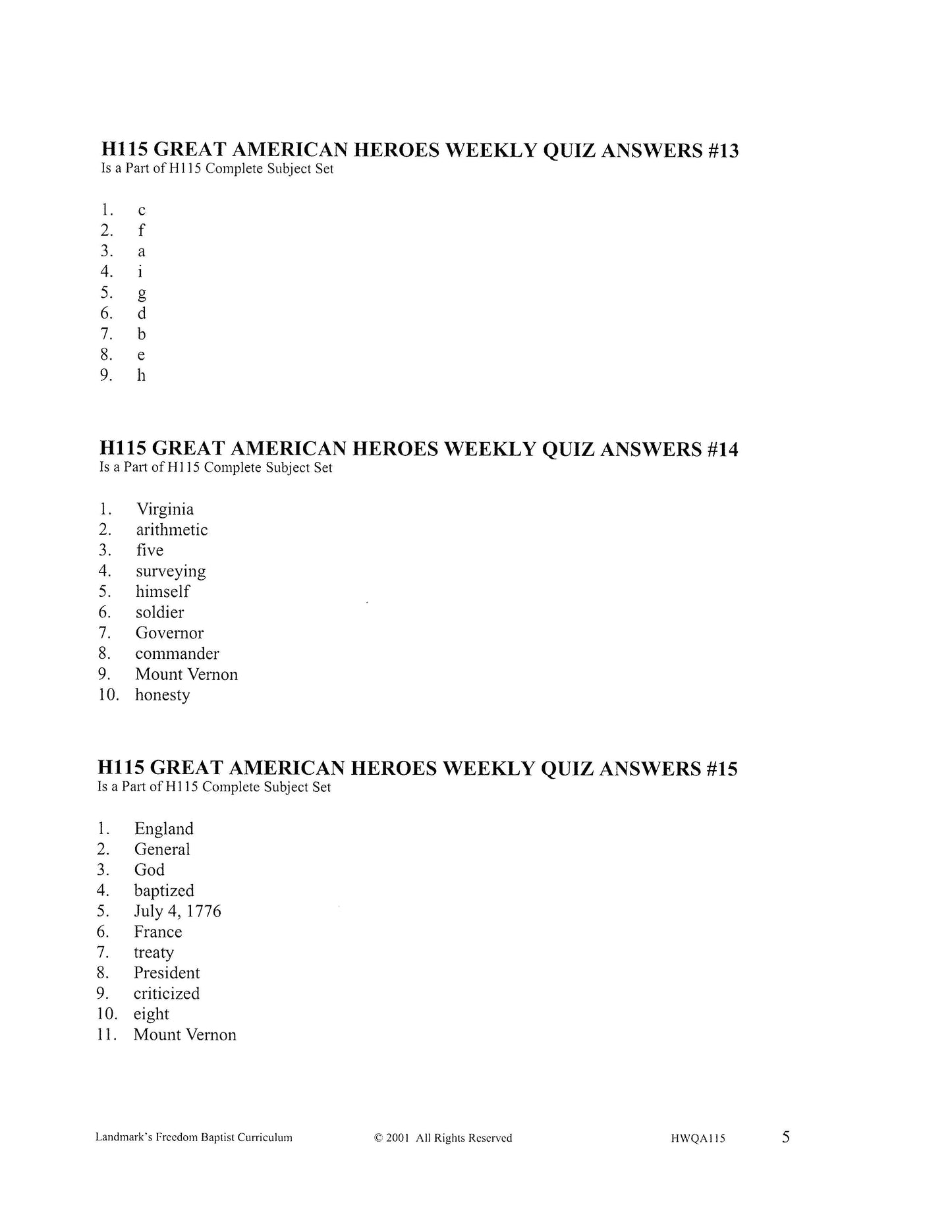 History Grade 03 - Great American Heroes