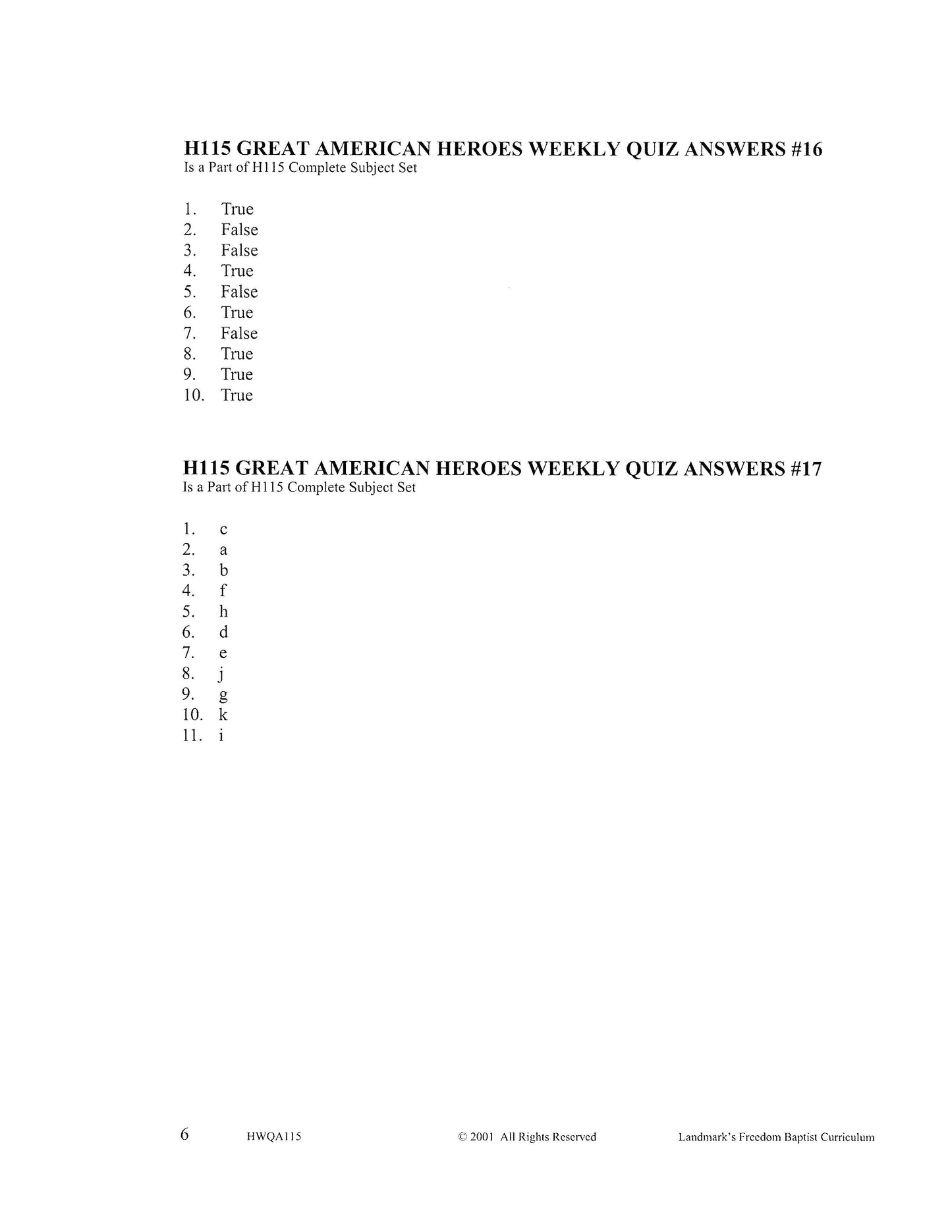 History Grade 03 - Great American Heroes