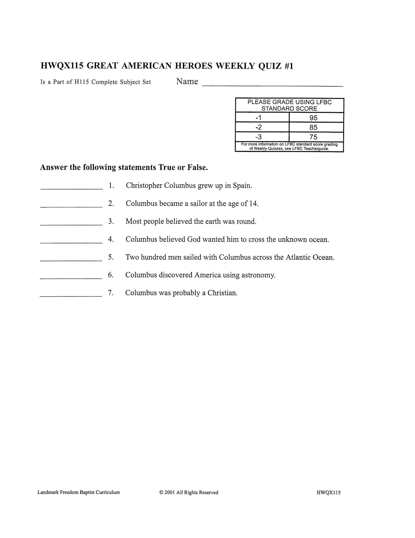 History Grade 03 - Great American Heroes