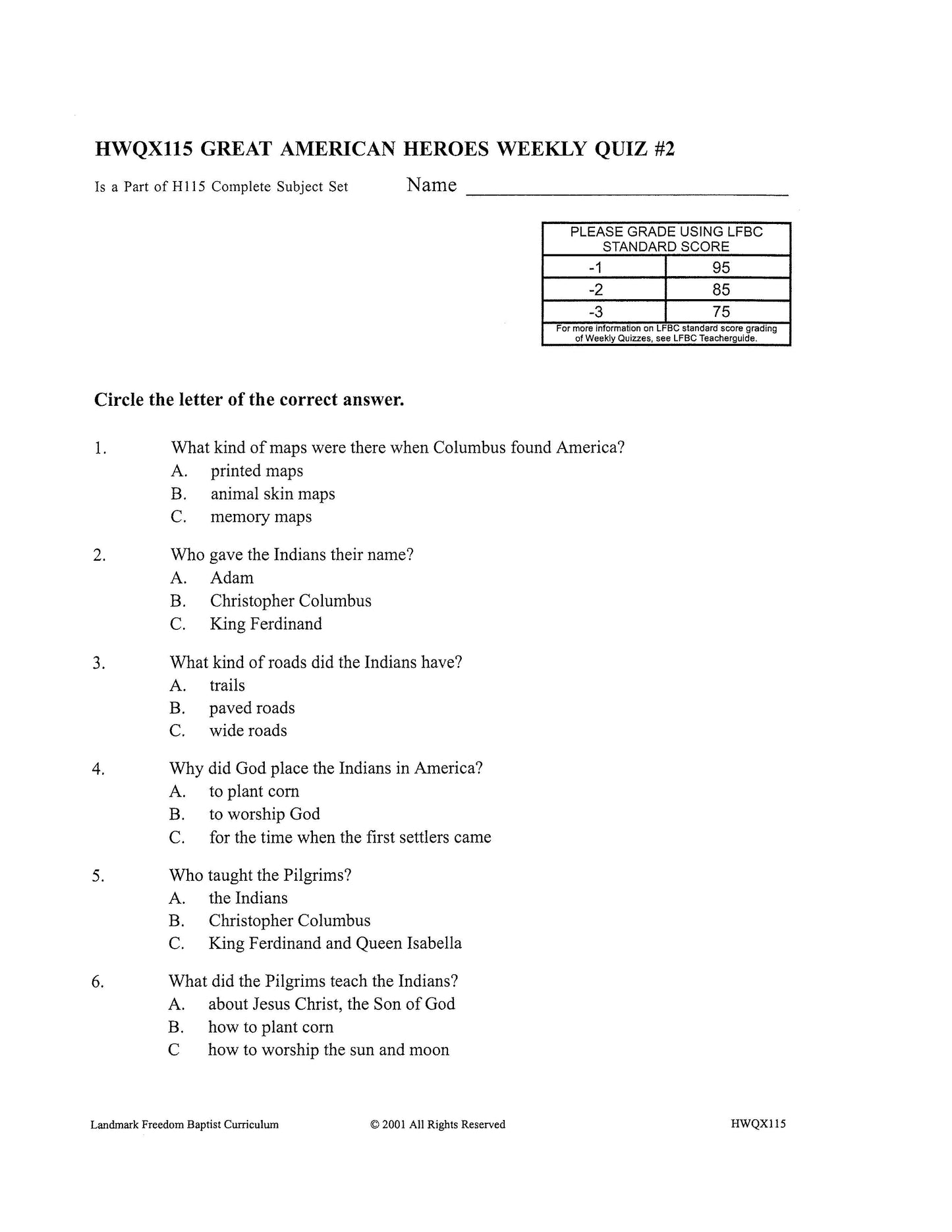 History Grade 03 - Great American Heroes