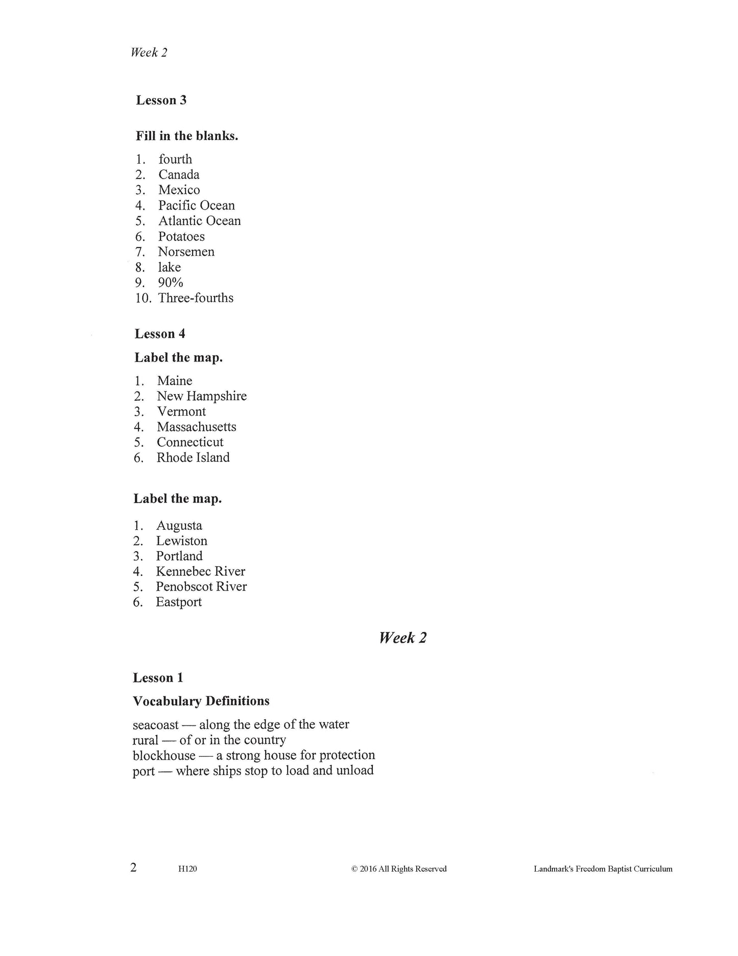 History Grade 04 - Our Fifty United States