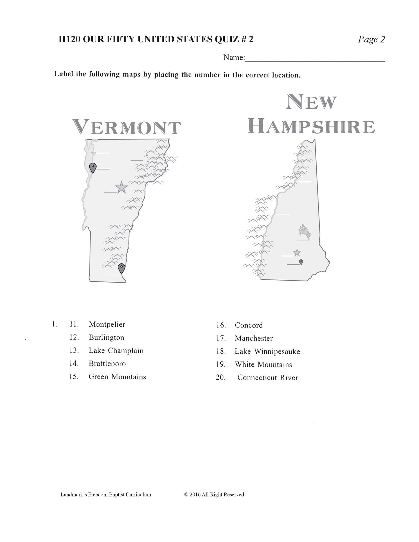 History Grade 04 - Our Fifty United States