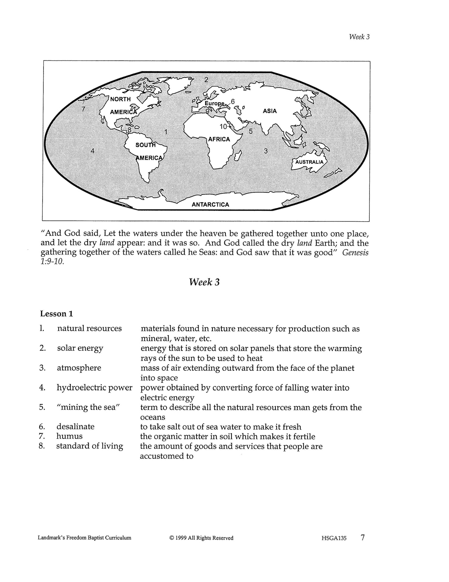 History Grade 07 - World Geography