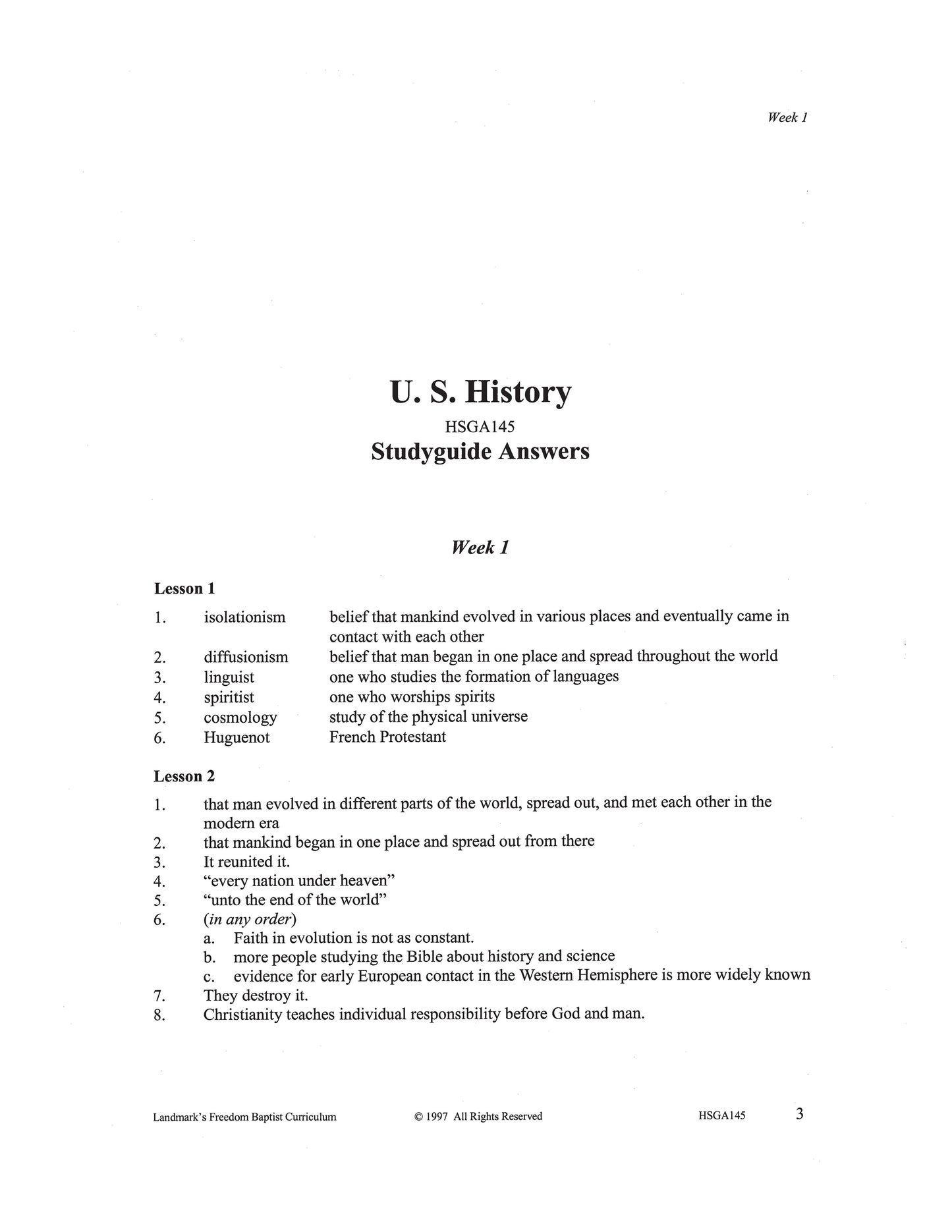 History Grade 09 - U.S. History