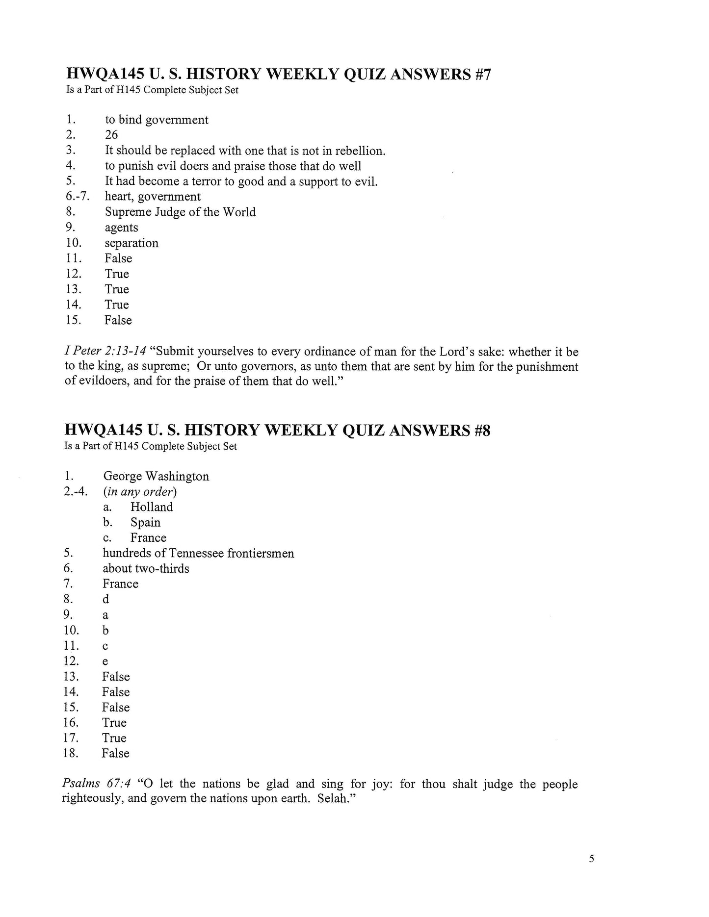 History Grade 09 - U.S. History