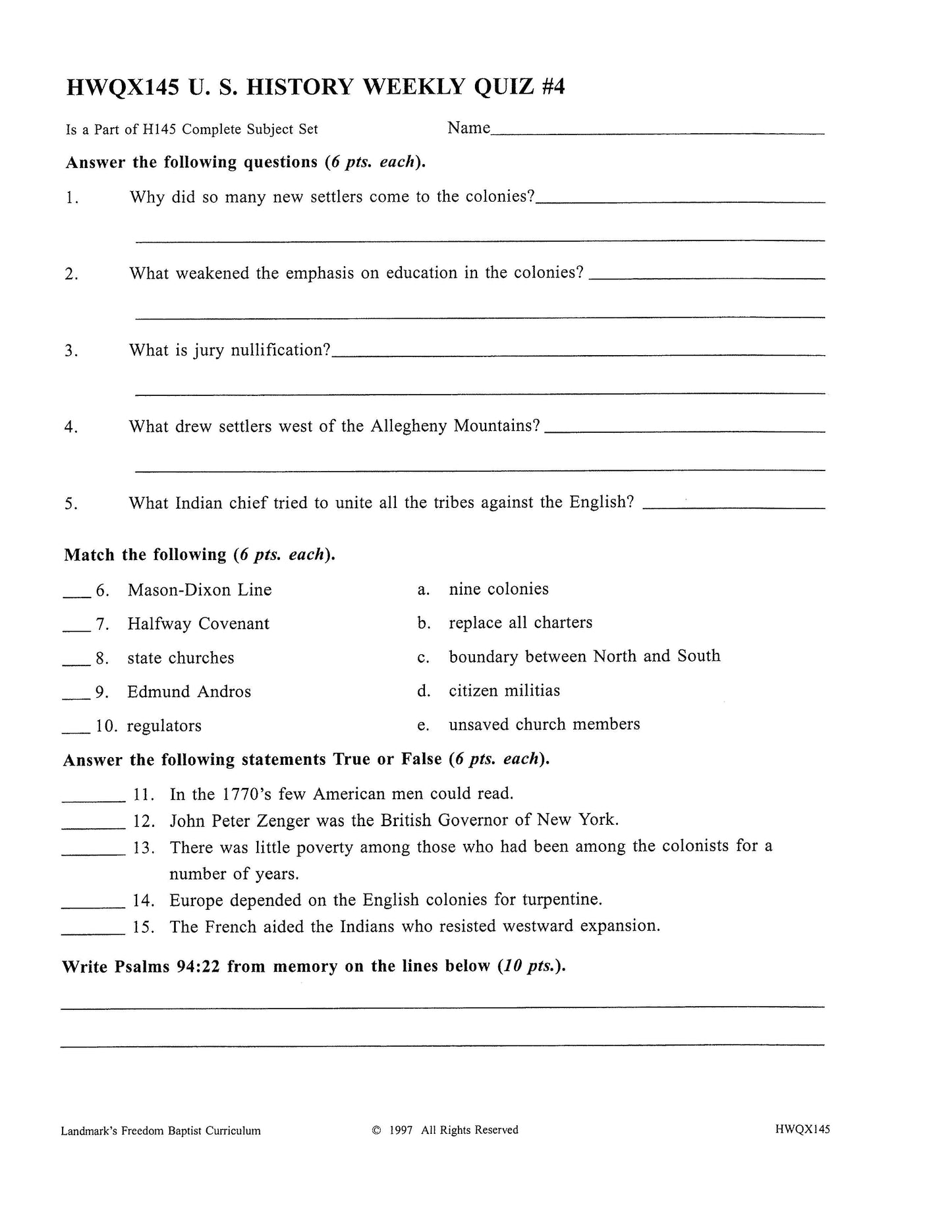 History Grade 09 - U.S. History