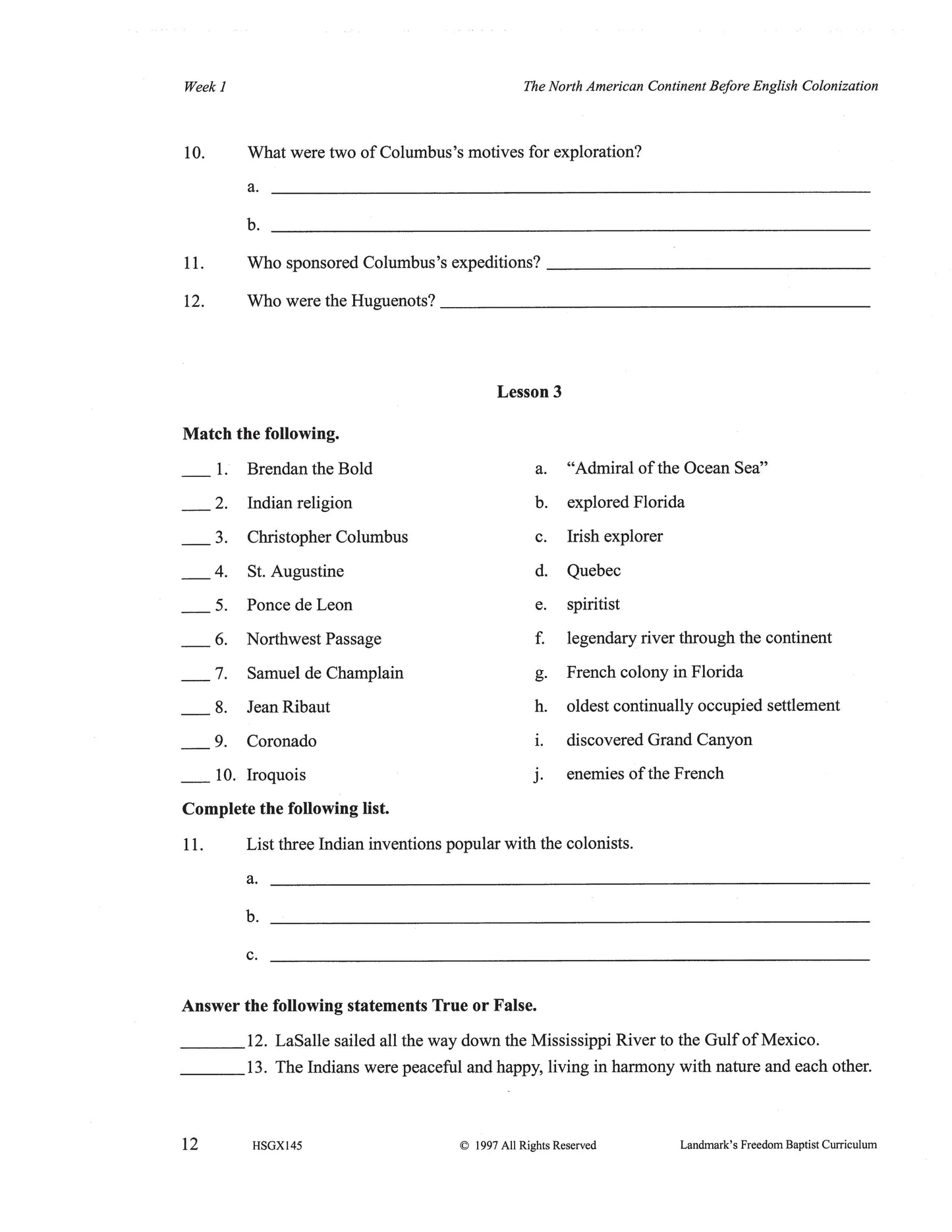 History Grade 09 - U.S. History