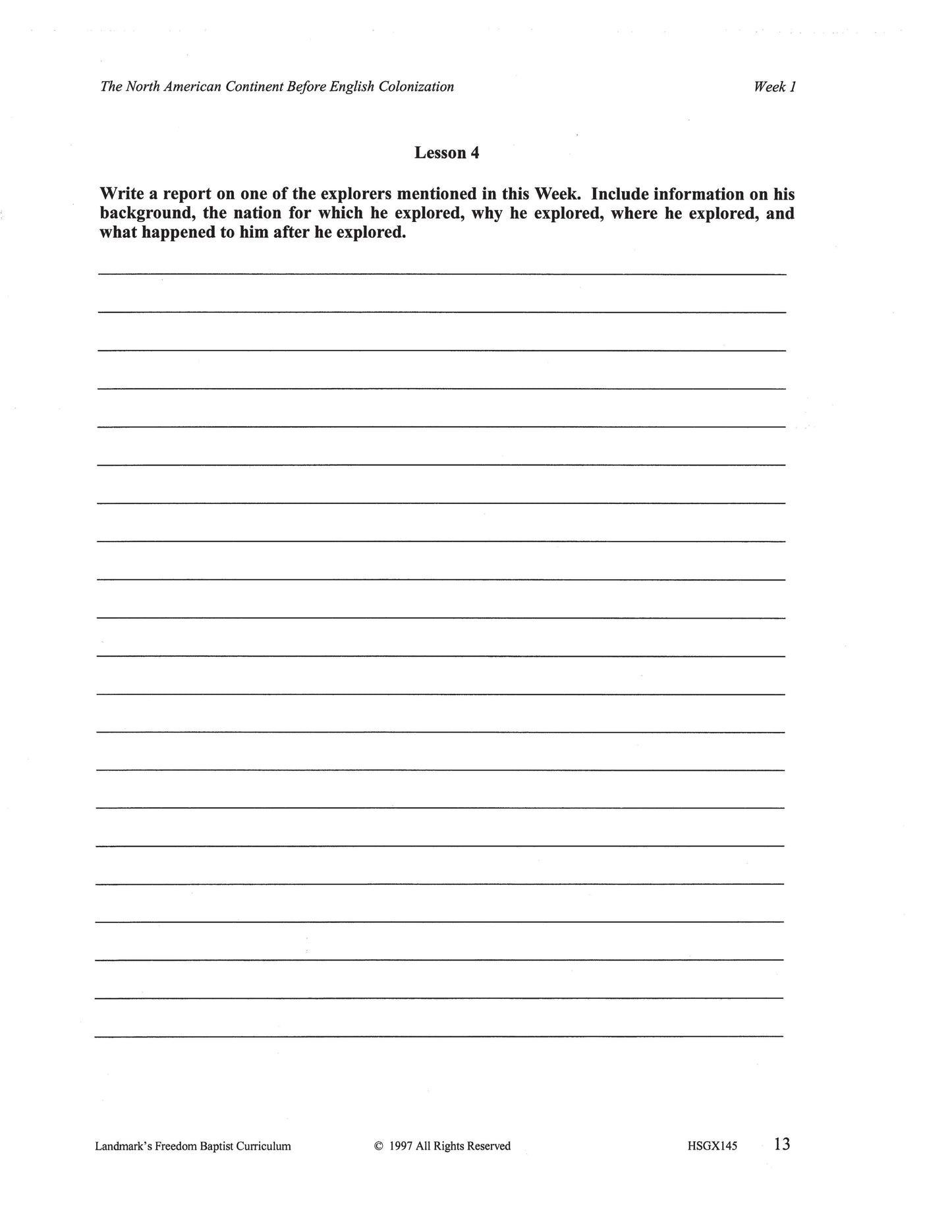 History Grade 09 - U.S. History