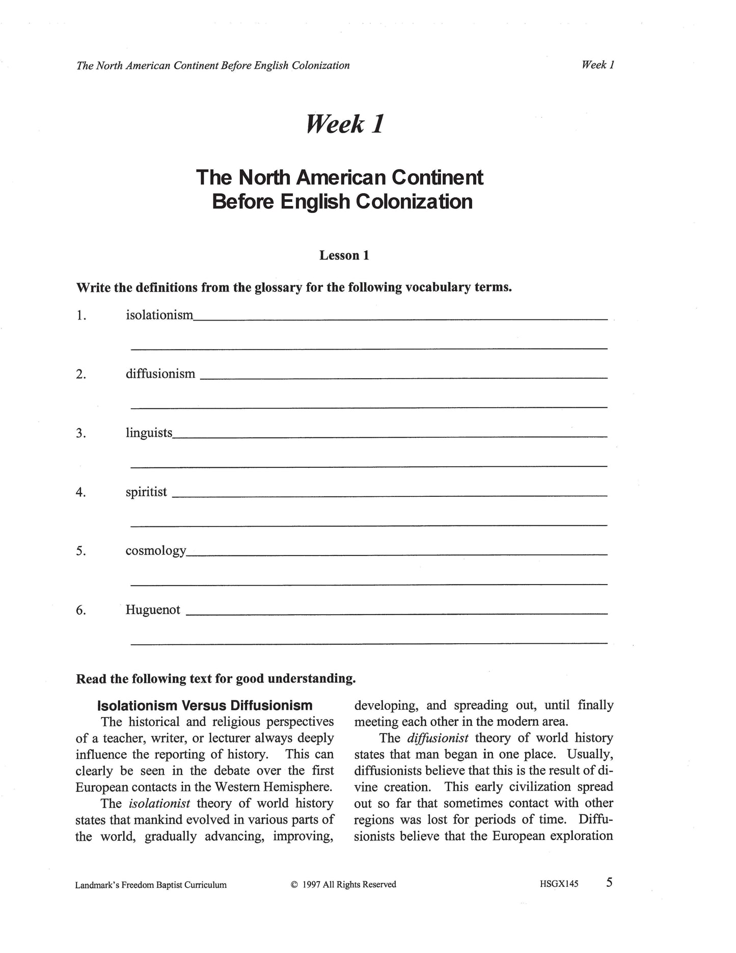 History Grade 09 - U.S. History