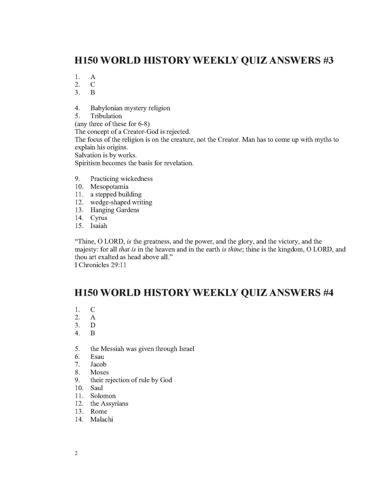 History Grade 10 - World History