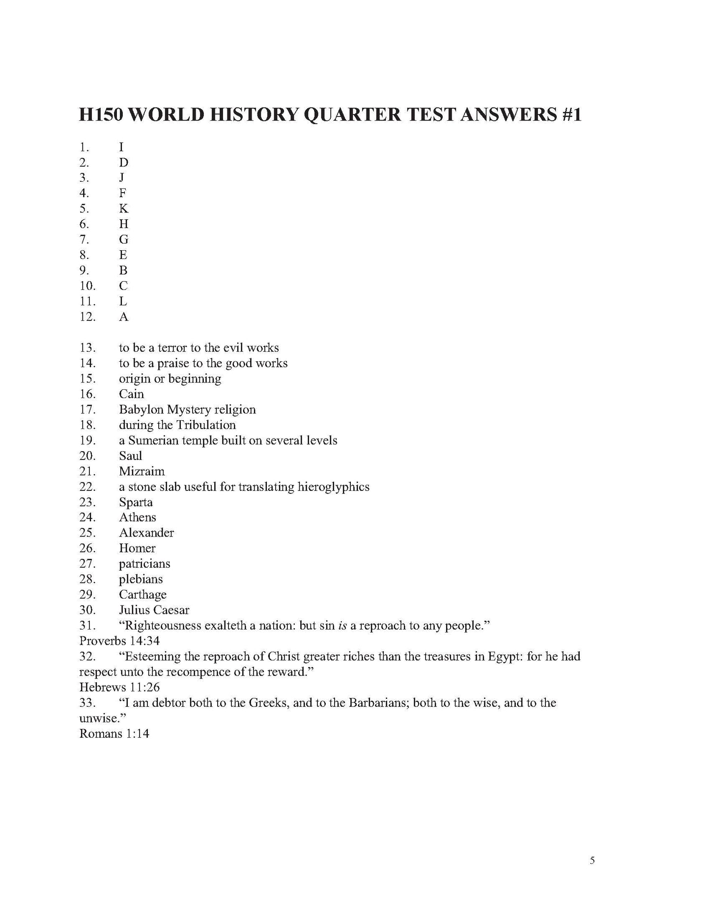 History Grade 10 - World History