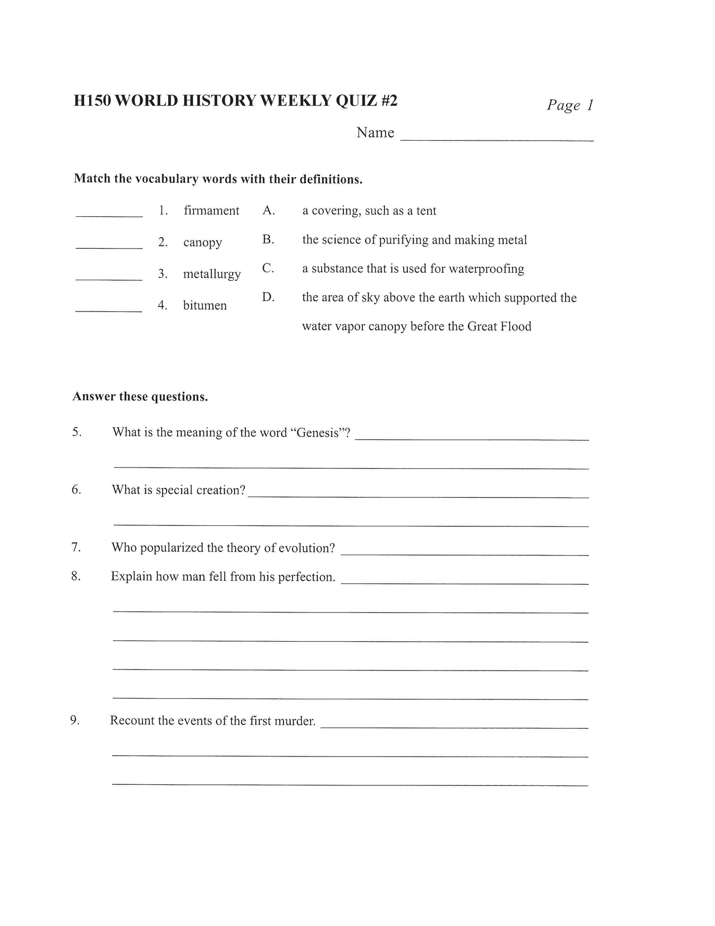History Grade 10 - World History