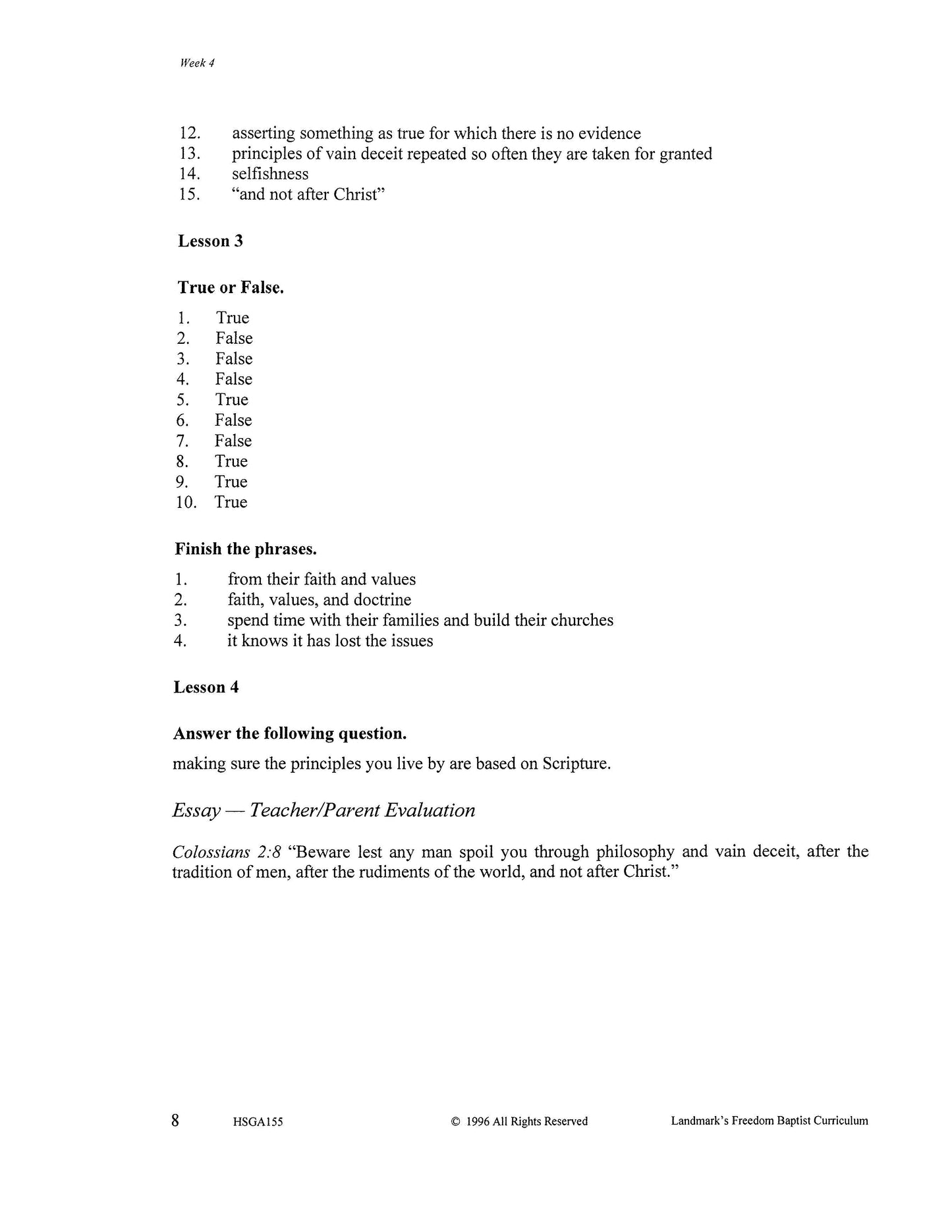 History Grade 11 - Culture War / Current Issues (ELECTIVE)