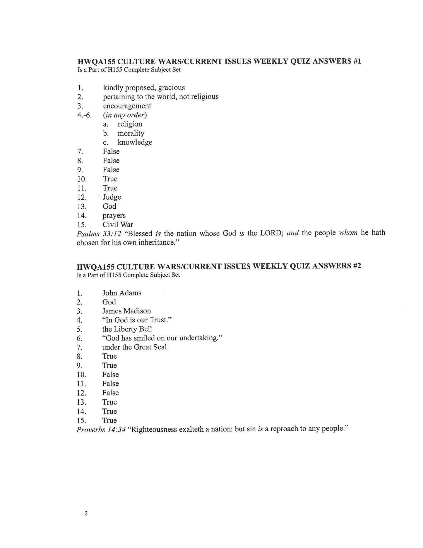 History Grade 11 - Culture War / Current Issues (ELECTIVE)