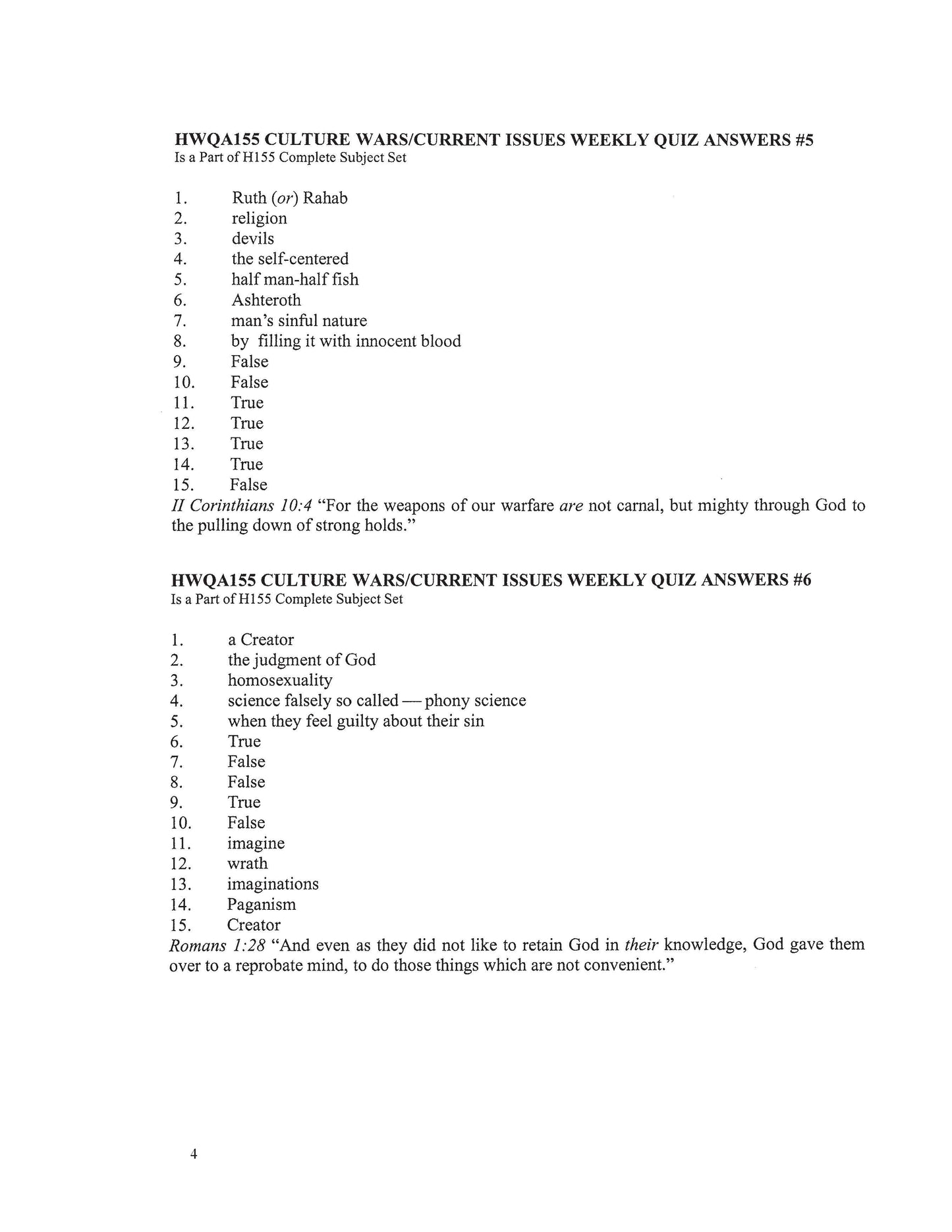 History Grade 11 - Culture War / Current Issues (ELECTIVE)