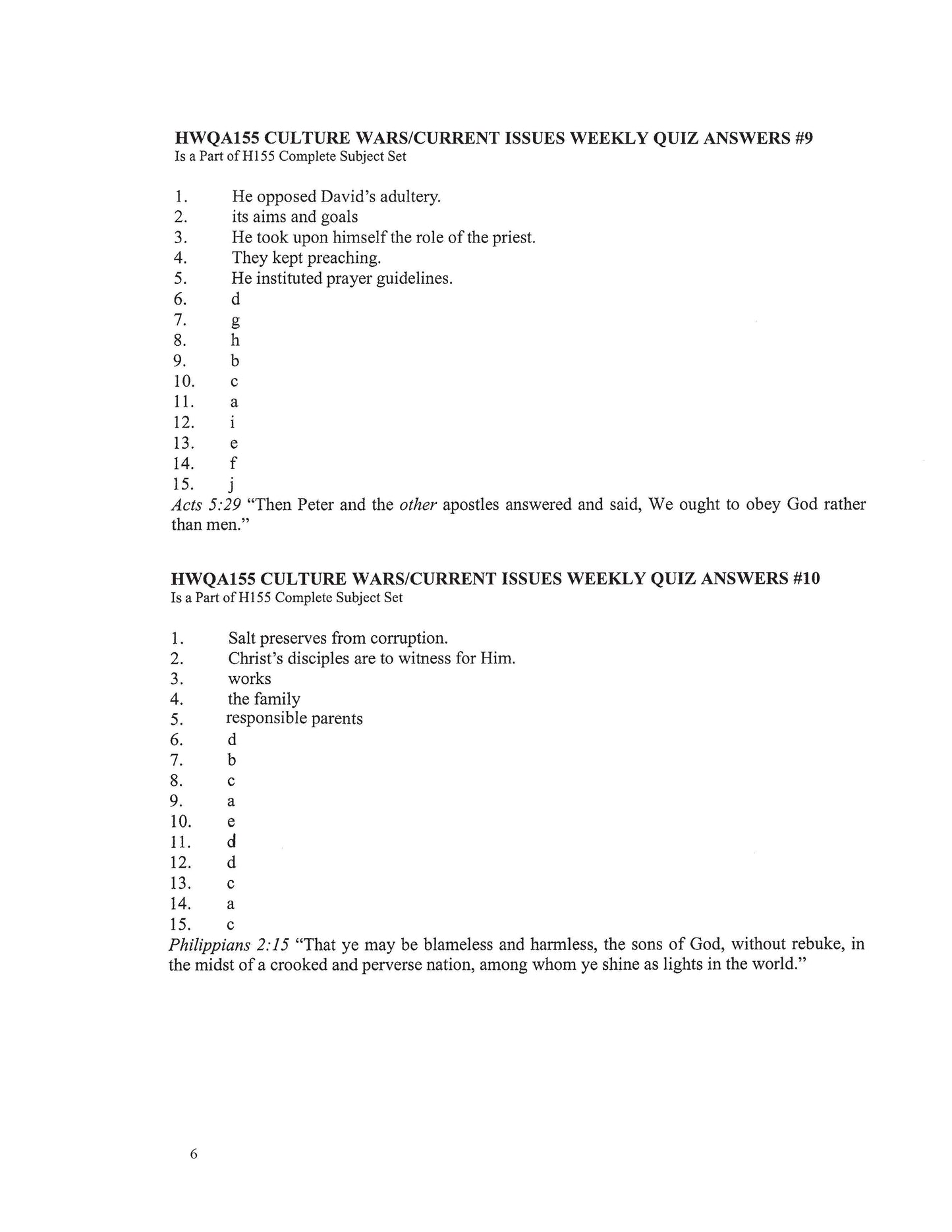 History Grade 11 - Culture War / Current Issues (ELECTIVE)