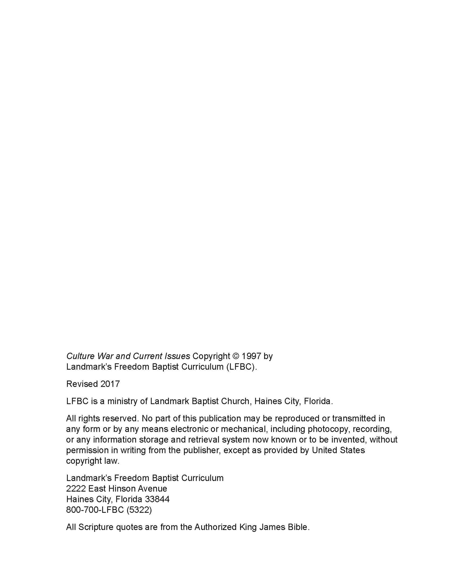 History Grade 11 - Culture War / Current Issues (ELECTIVE)