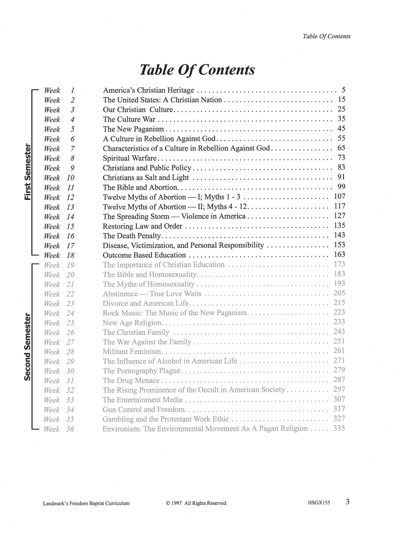 History Grade 11 - Culture War / Current Issues (ELECTIVE)