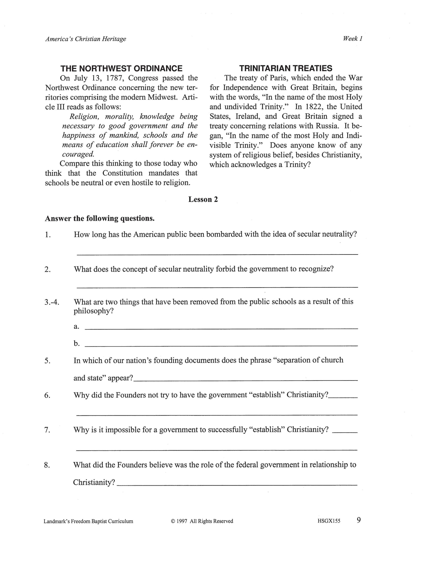 History Grade 11 - Culture War / Current Issues (ELECTIVE)